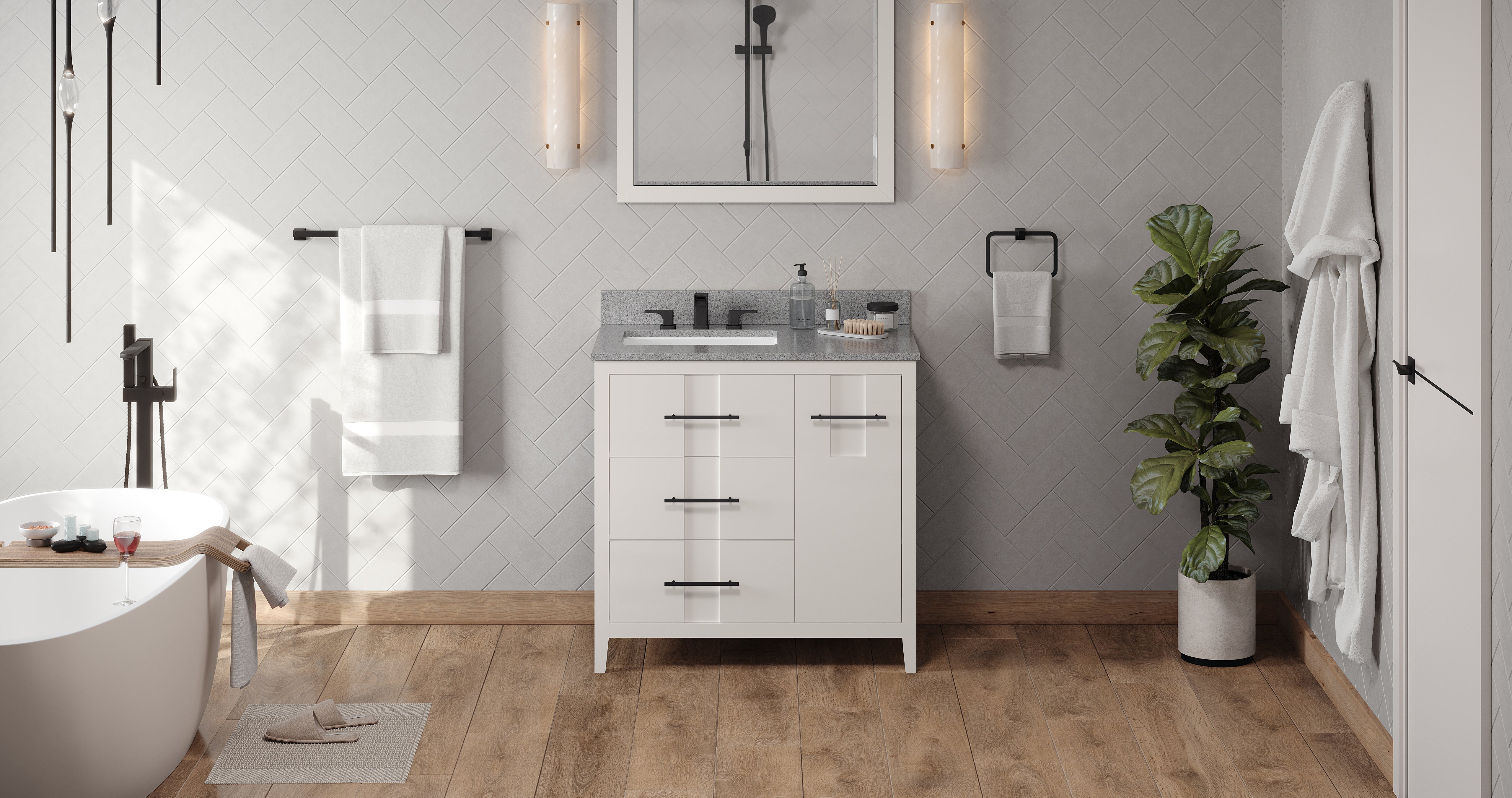 36" Katara Vanity – Left Offset