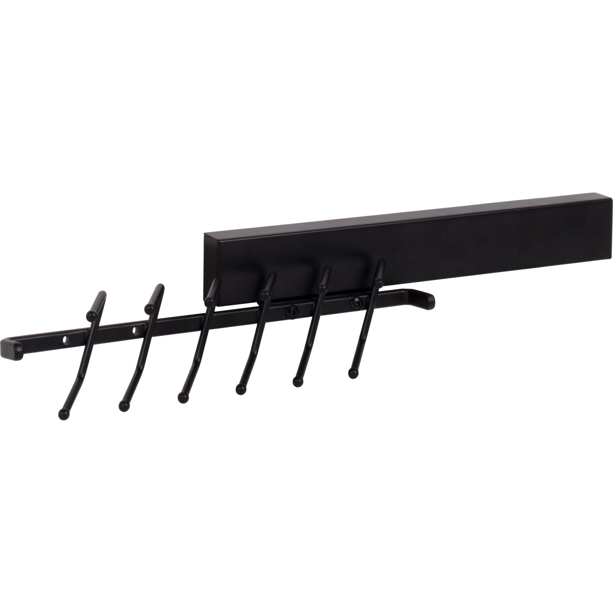 Matte Black 12" Tie Rack