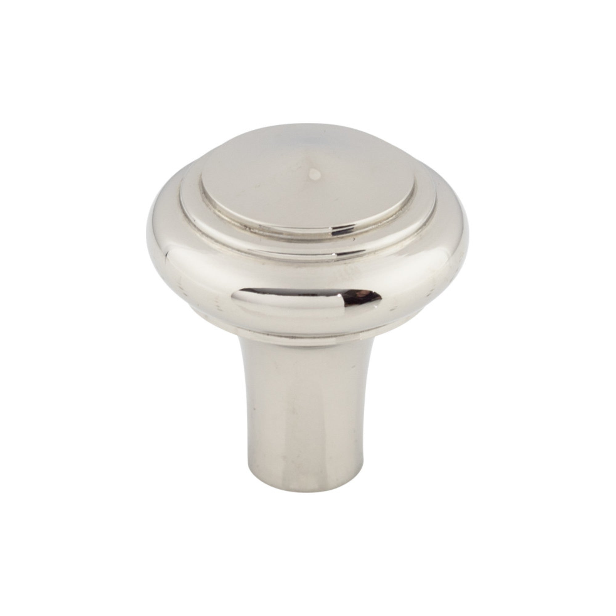 Aspen II Peak Round Knob - Polished Nickel