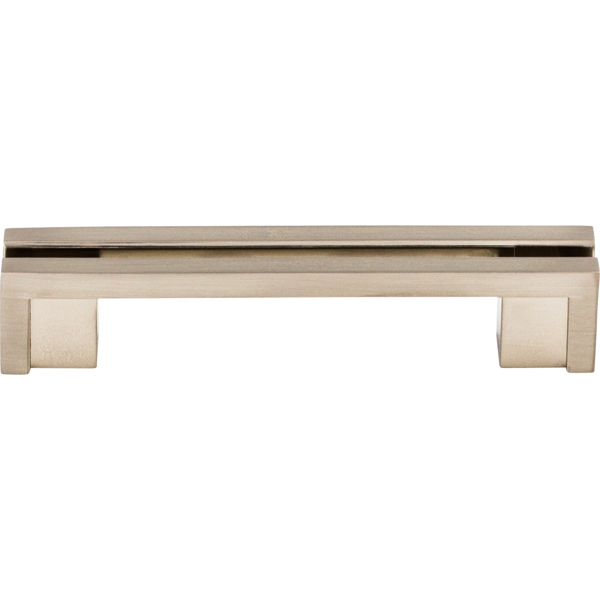 Flat Rail Bar Pull - Brushed Satin Nickel