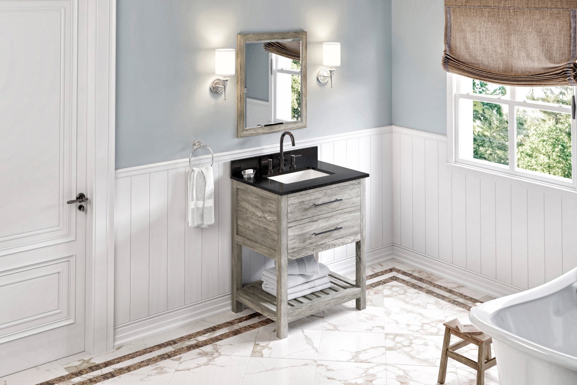 30" Wavecrest Vanity – Weathered Grey