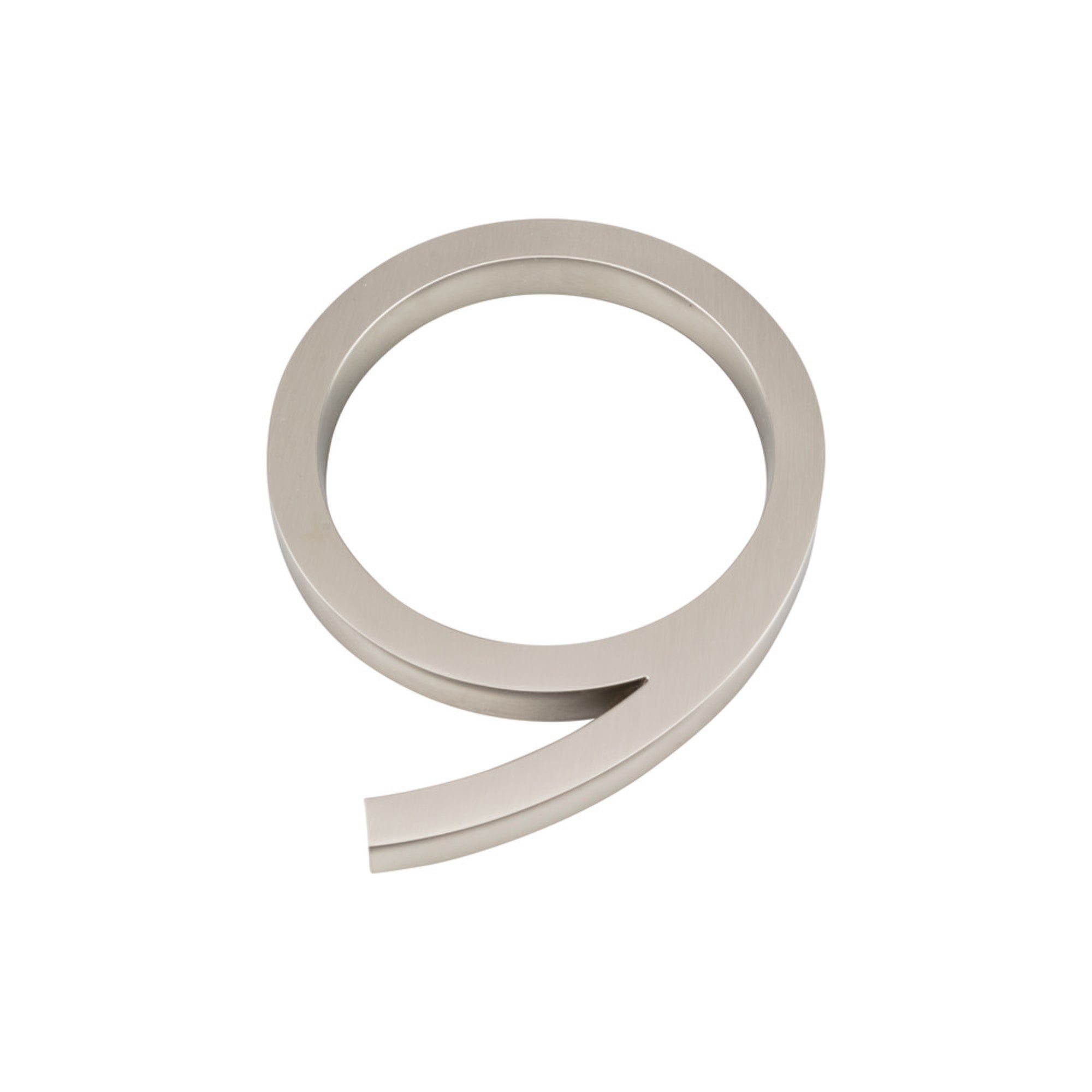 Modern Avalon 6" H House Number - Brushed Nickel
