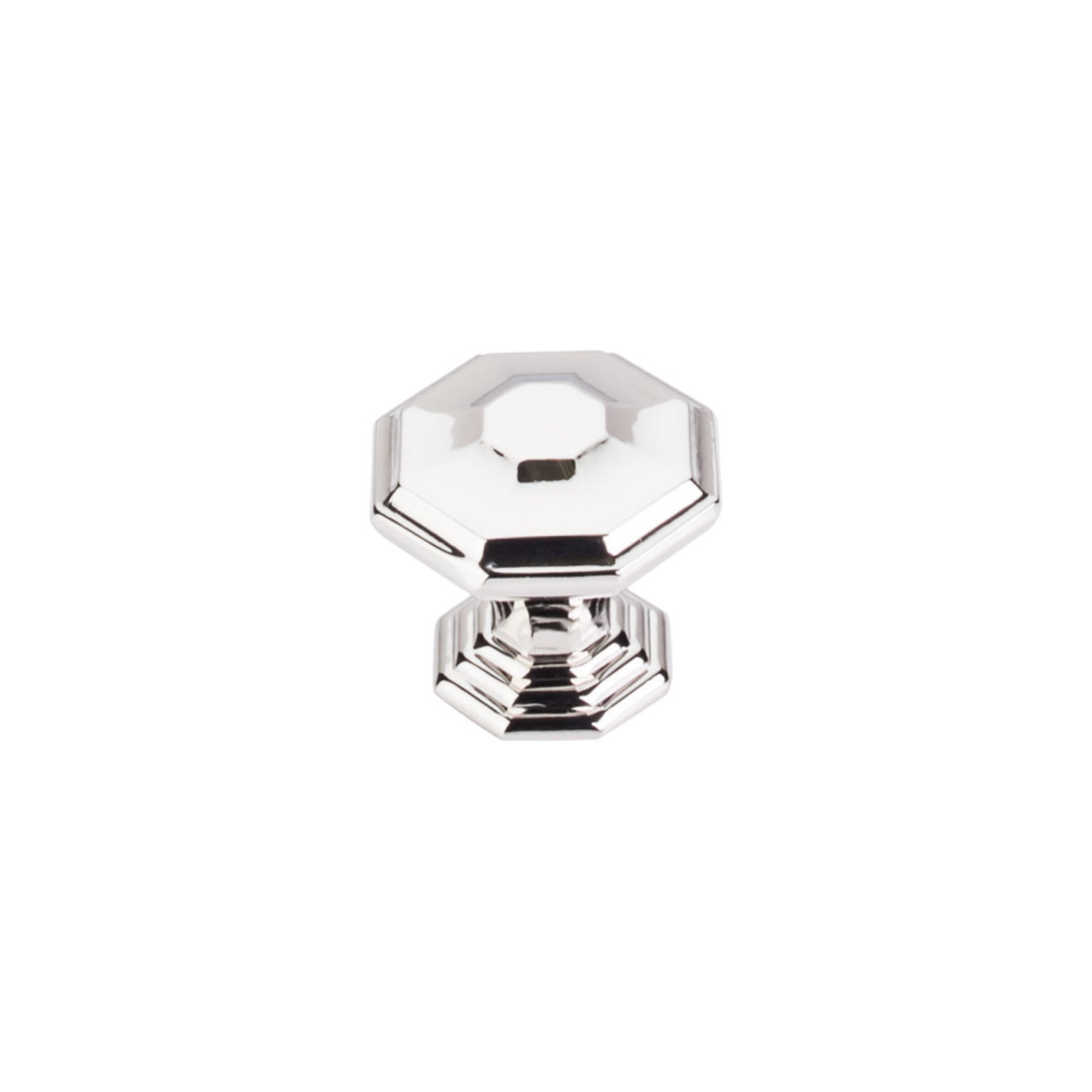 Chalet Round Knob - Polished Nickel