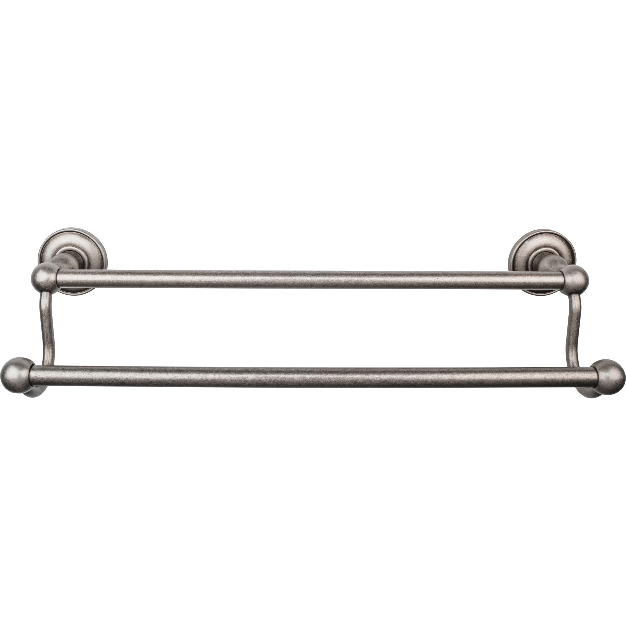 TOP BATH (R) Edwardian Bath Double 20 1/2" Wall Mounted Towel Bar - Antique Pewter