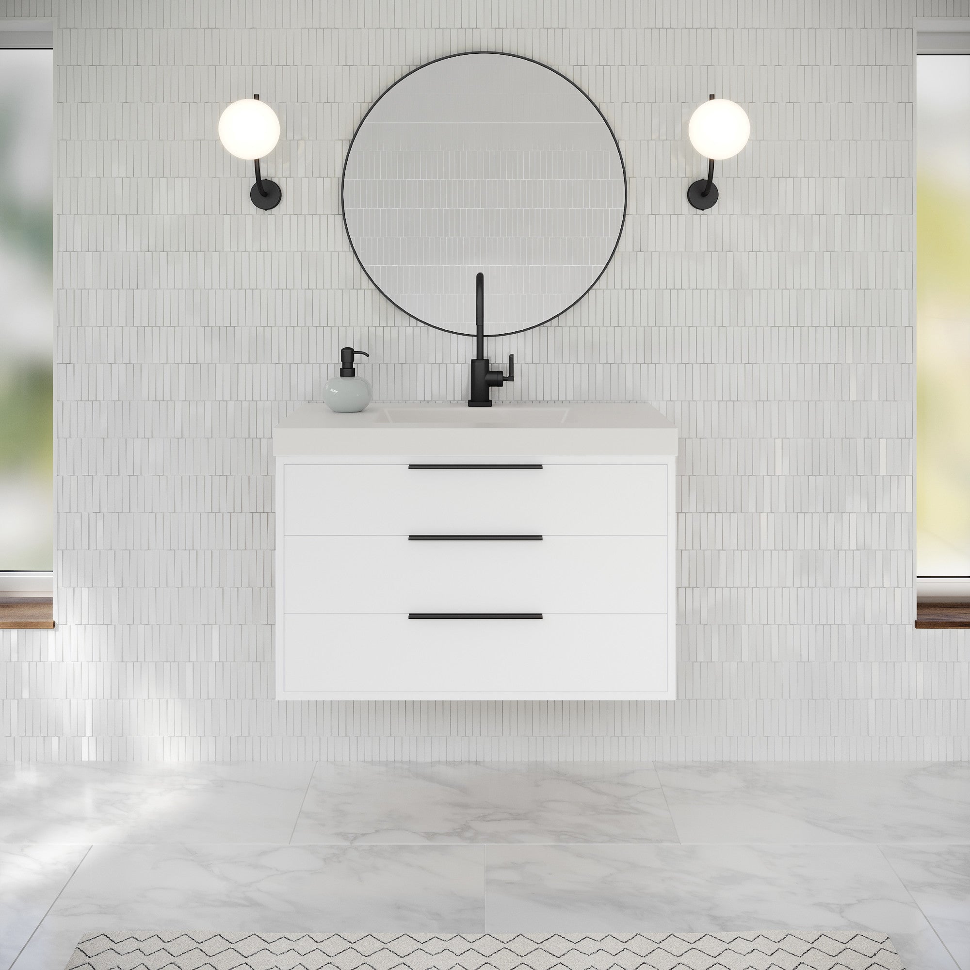36" Gardner Vanity – White