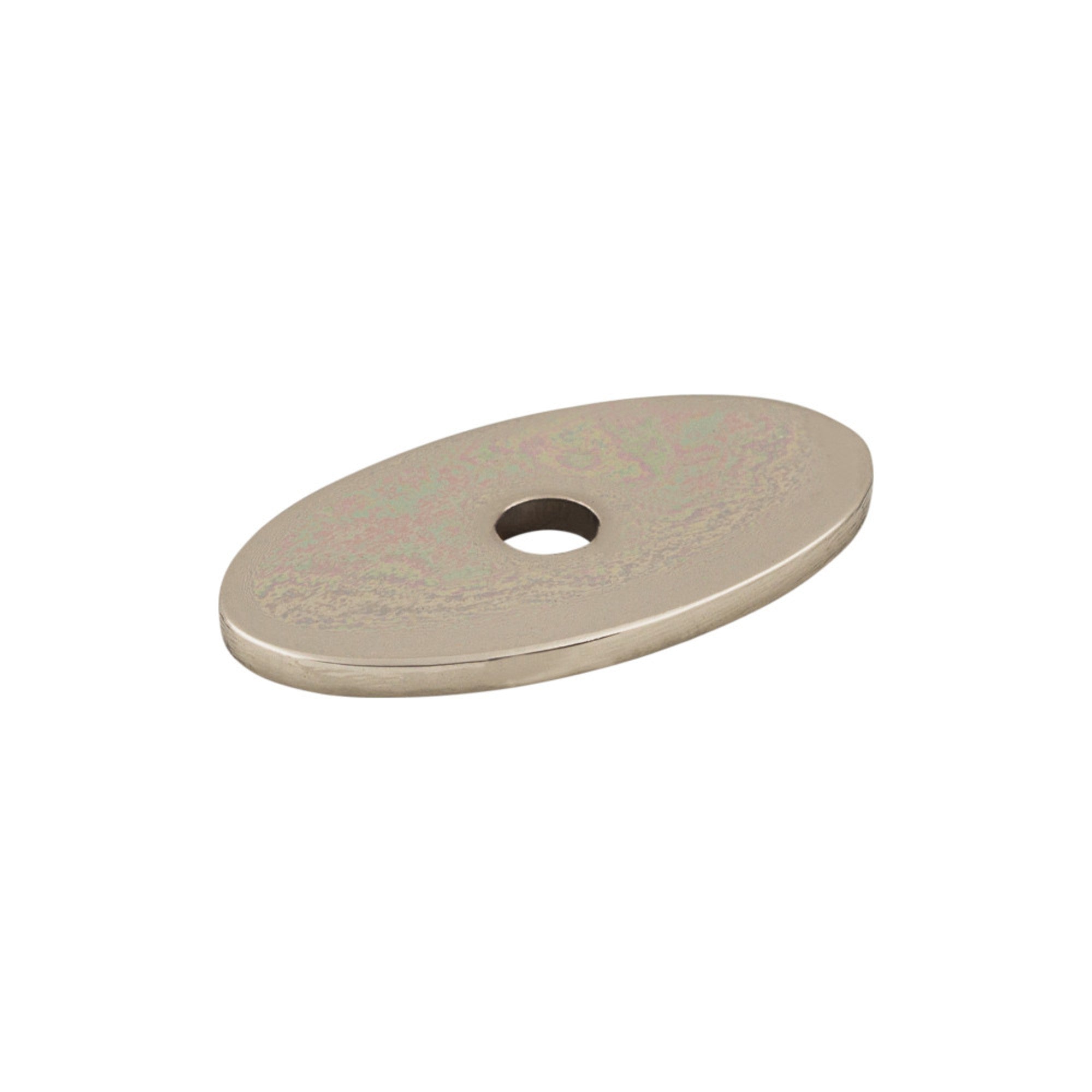 Oval Knob Backplate - Polished Nickel