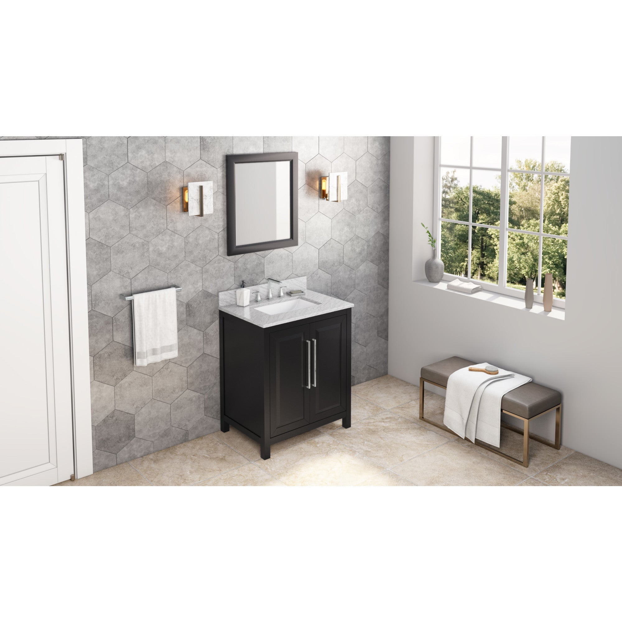 30" Cade Vanity - Black - No Top