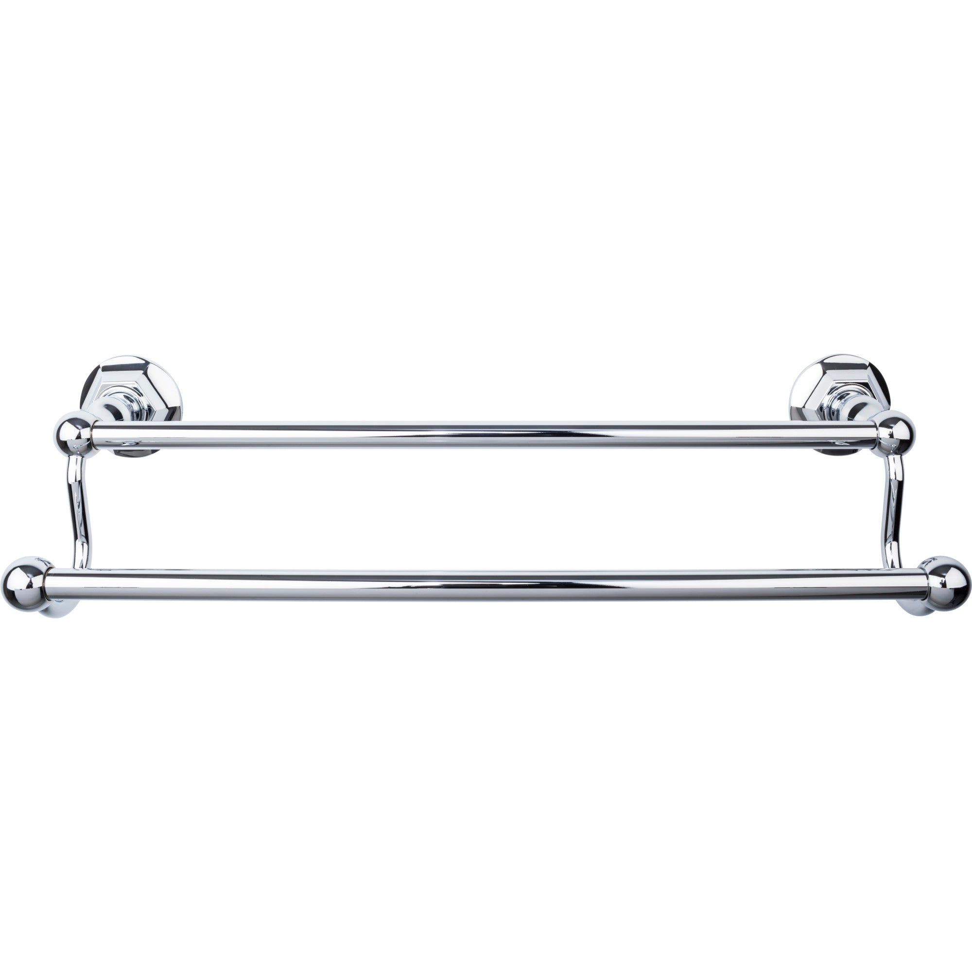 TOP BATH (R) Edwardian Bath Double 20 1/2" Wall Mounted Towel Bar - Polished Chrome