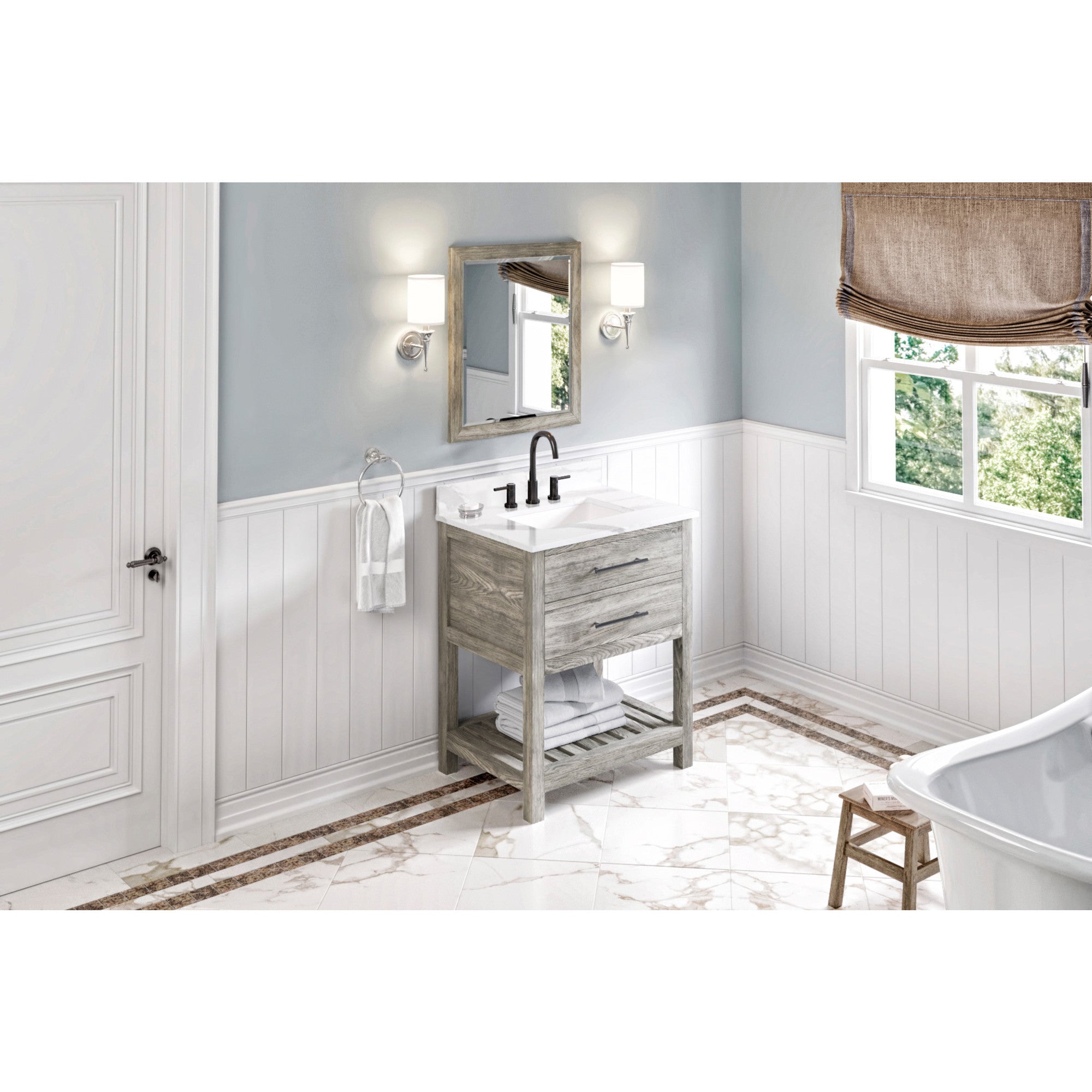 30" Wavecrest Vanity – Weathered Grey