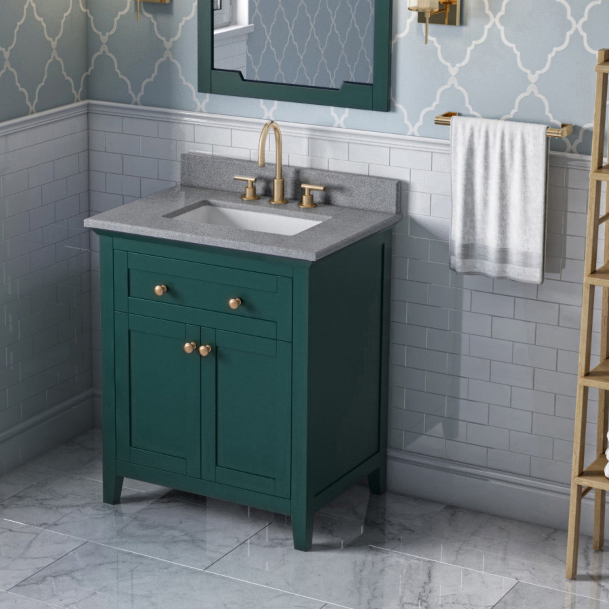 30" Chatham Vanity – Forest Green