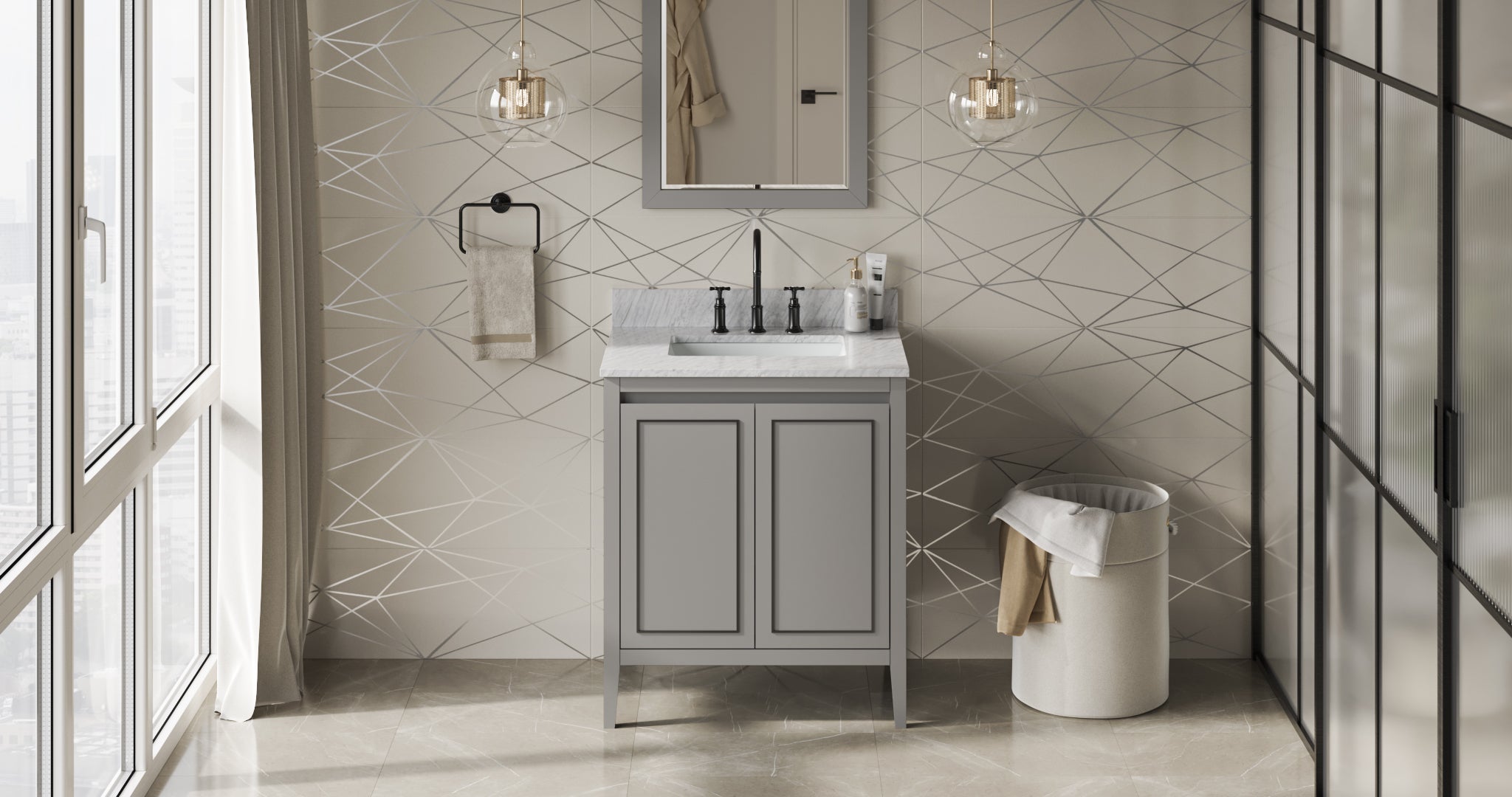 30" Percival Vanity – Grey