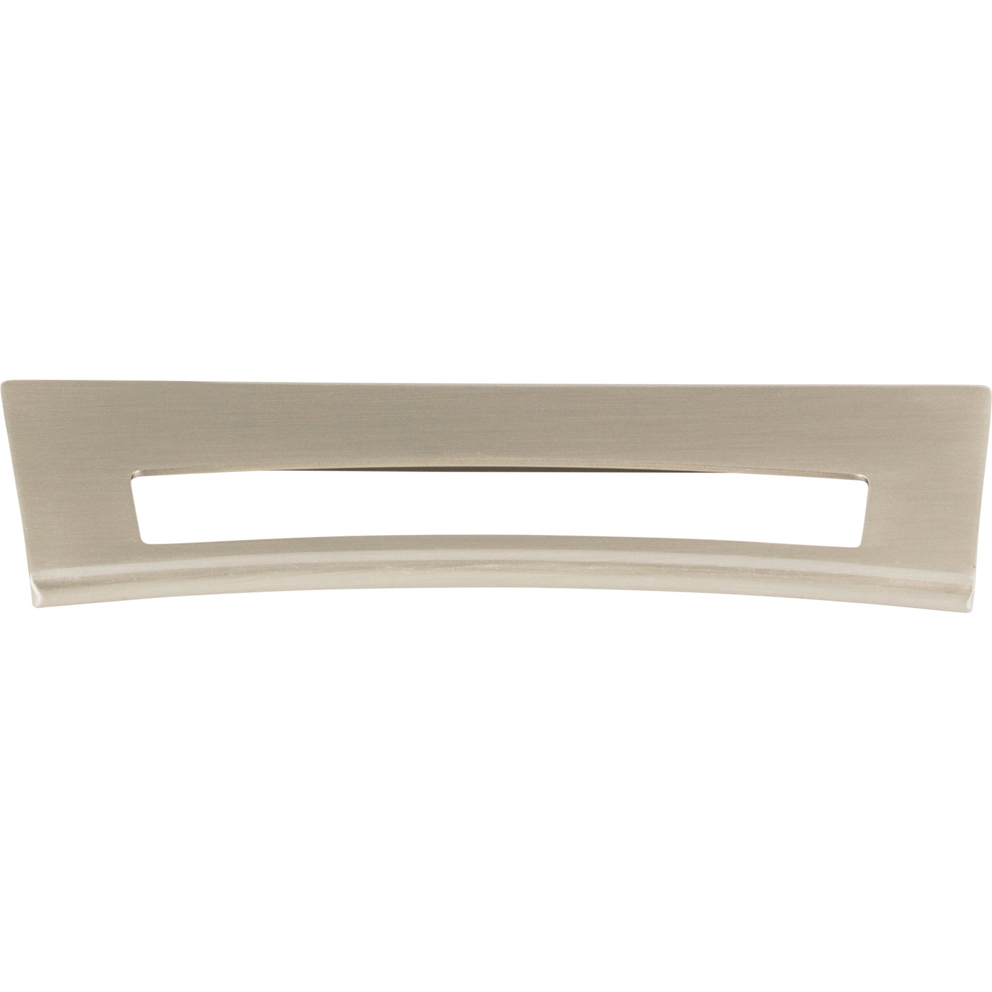 Mid Century Finger Pull - Brushed Nickel