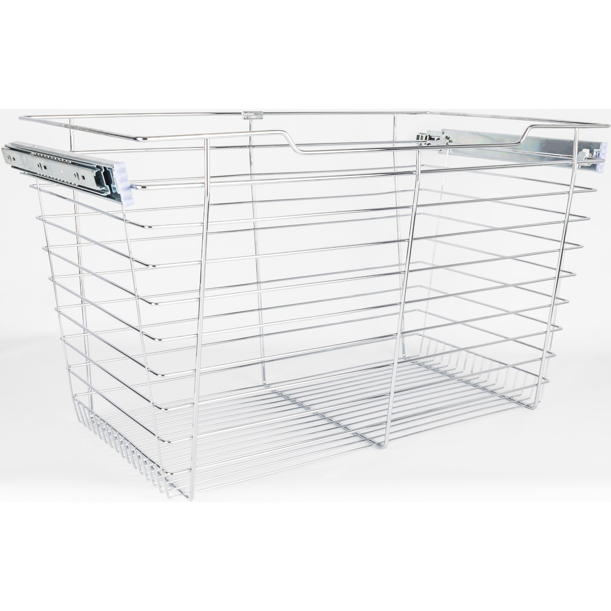 Chrome Closet Pullout Basket with Slides 14"D x 29"W x 17"H
