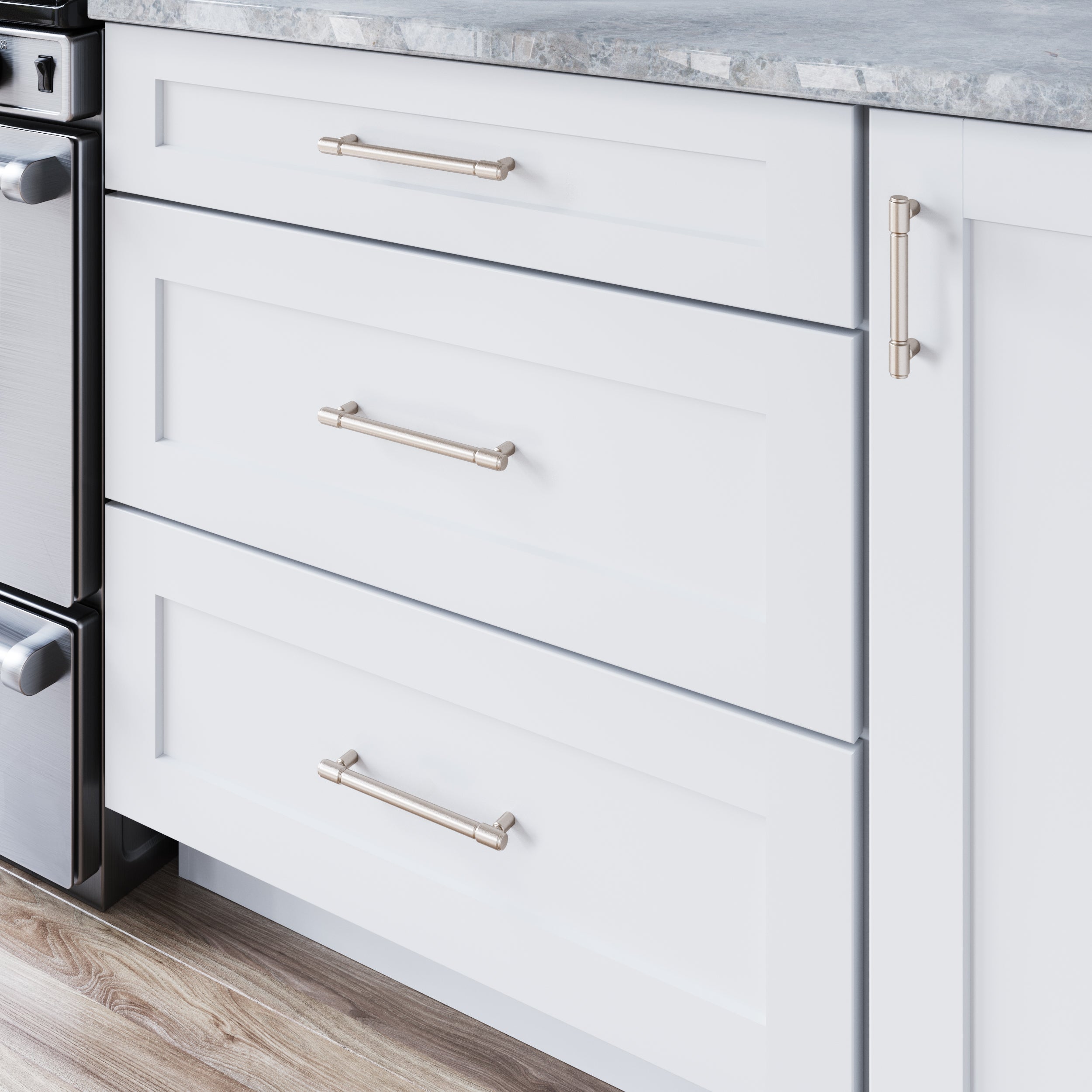 Clarence 8 13/16" Center to Center Bar Pull - Brushed Satin Nickel