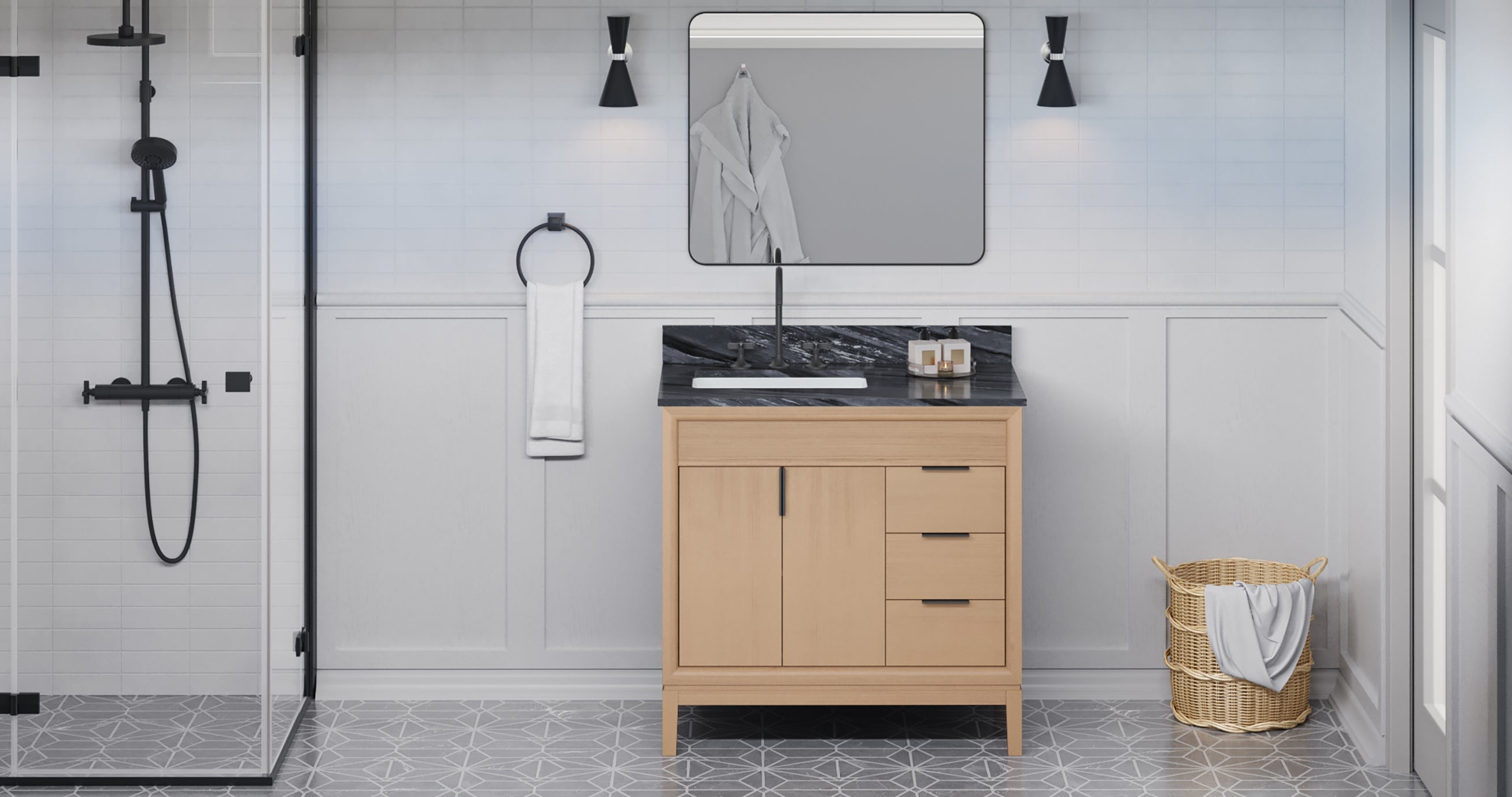 36" Theodora Vanity – Natural Oak