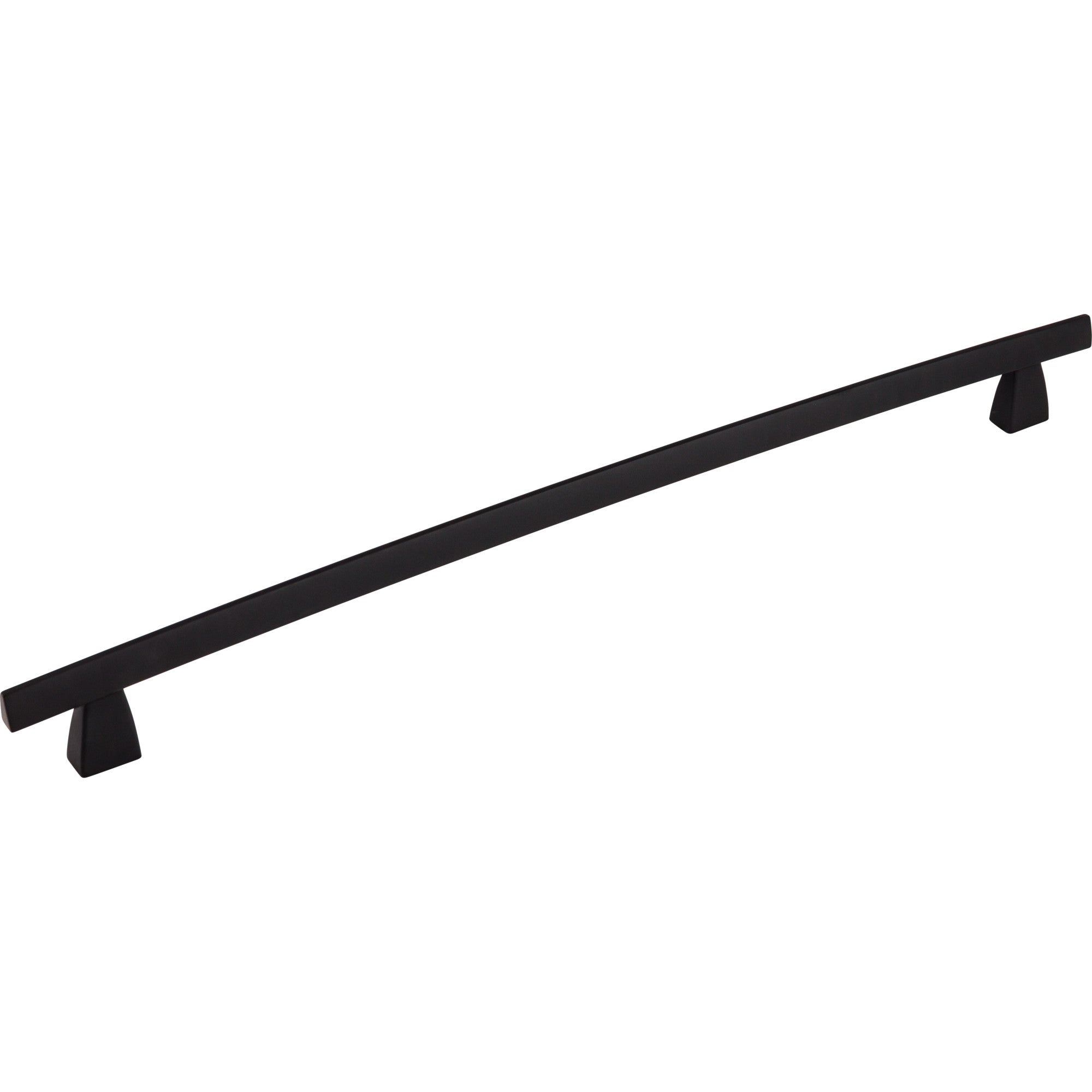 Arched 12" Center to Center Bar Pull - Flat Black