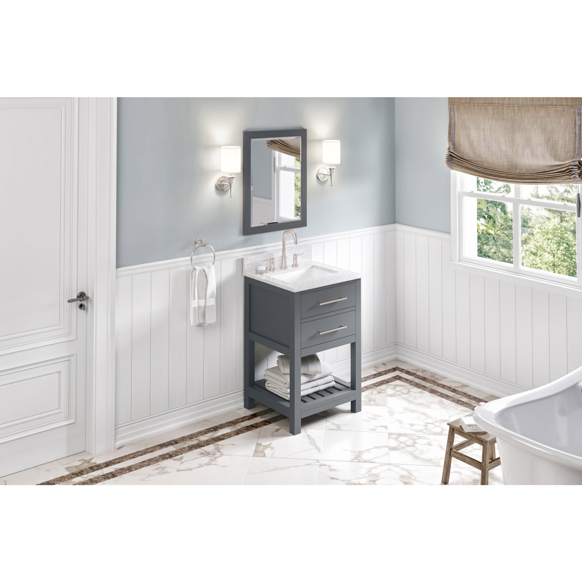 24" Wavecrest Vanity – Grey