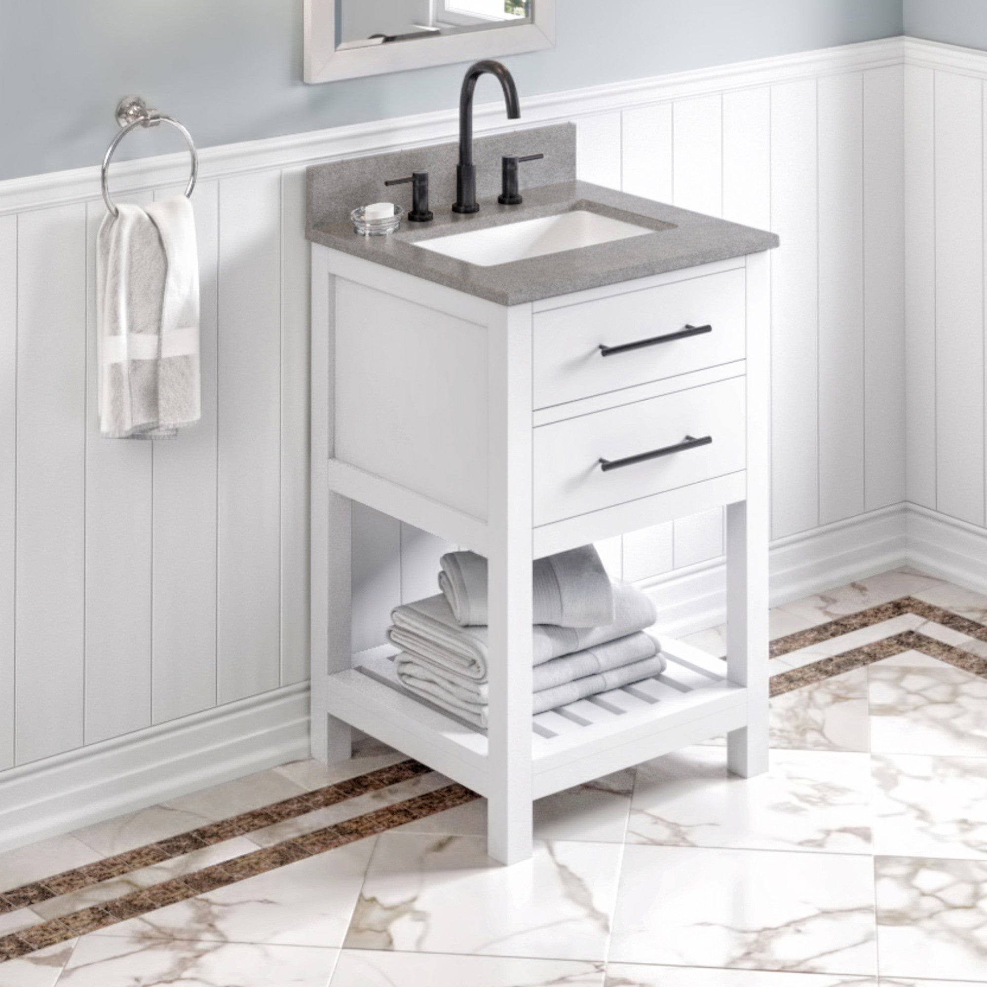 24" Wavecrest Vanity – White