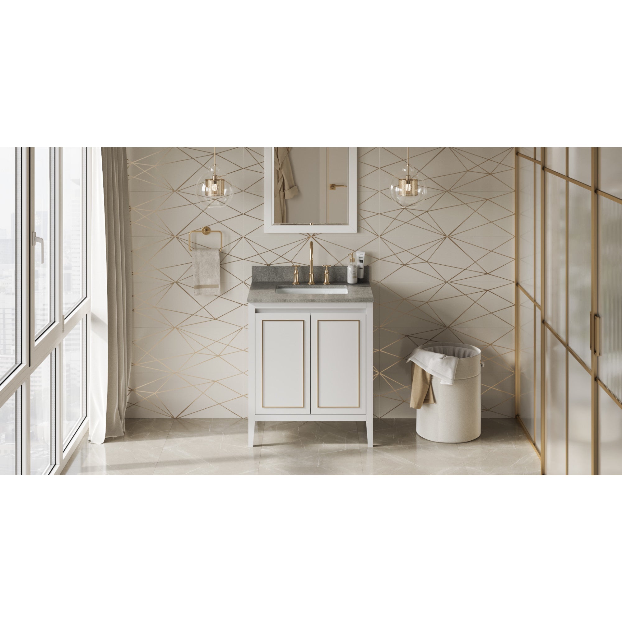 30" Percival Vanity – White