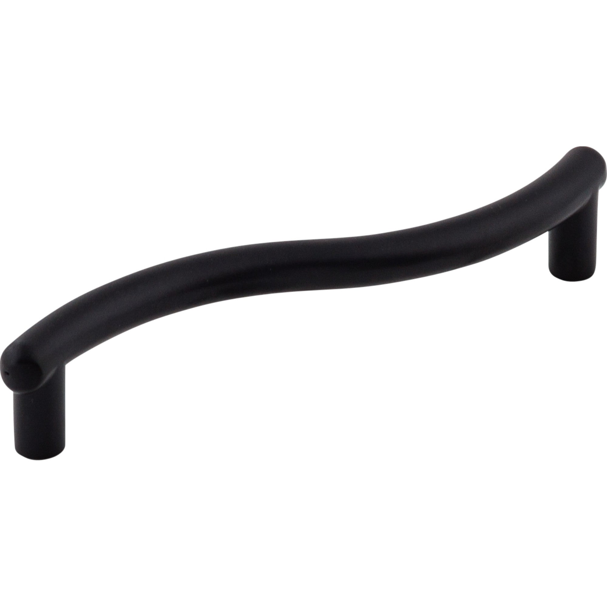 Spiral 3 3/4" Center to Center Bar Pull - Flat Black