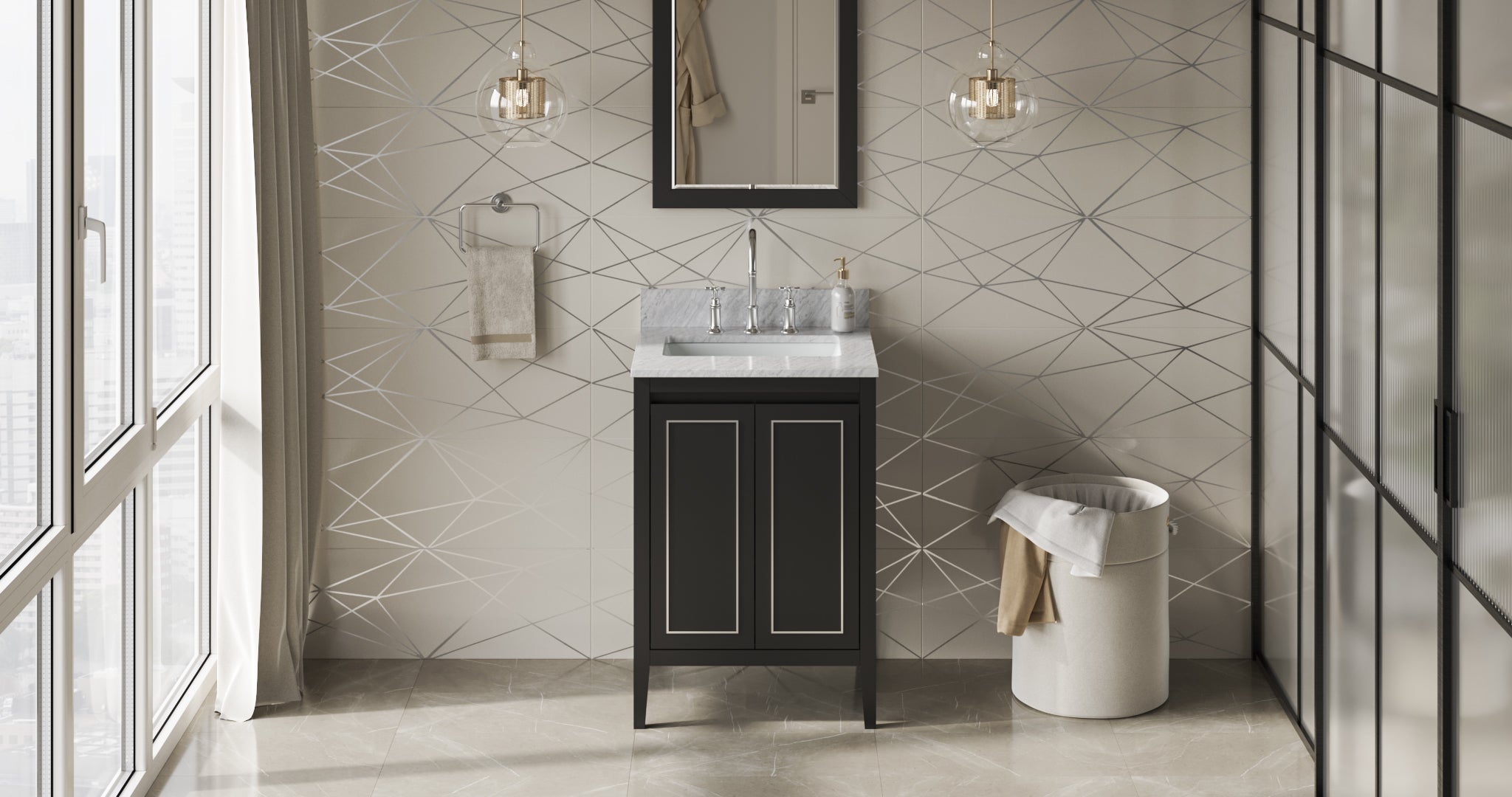 24" Percival Vanity – Black