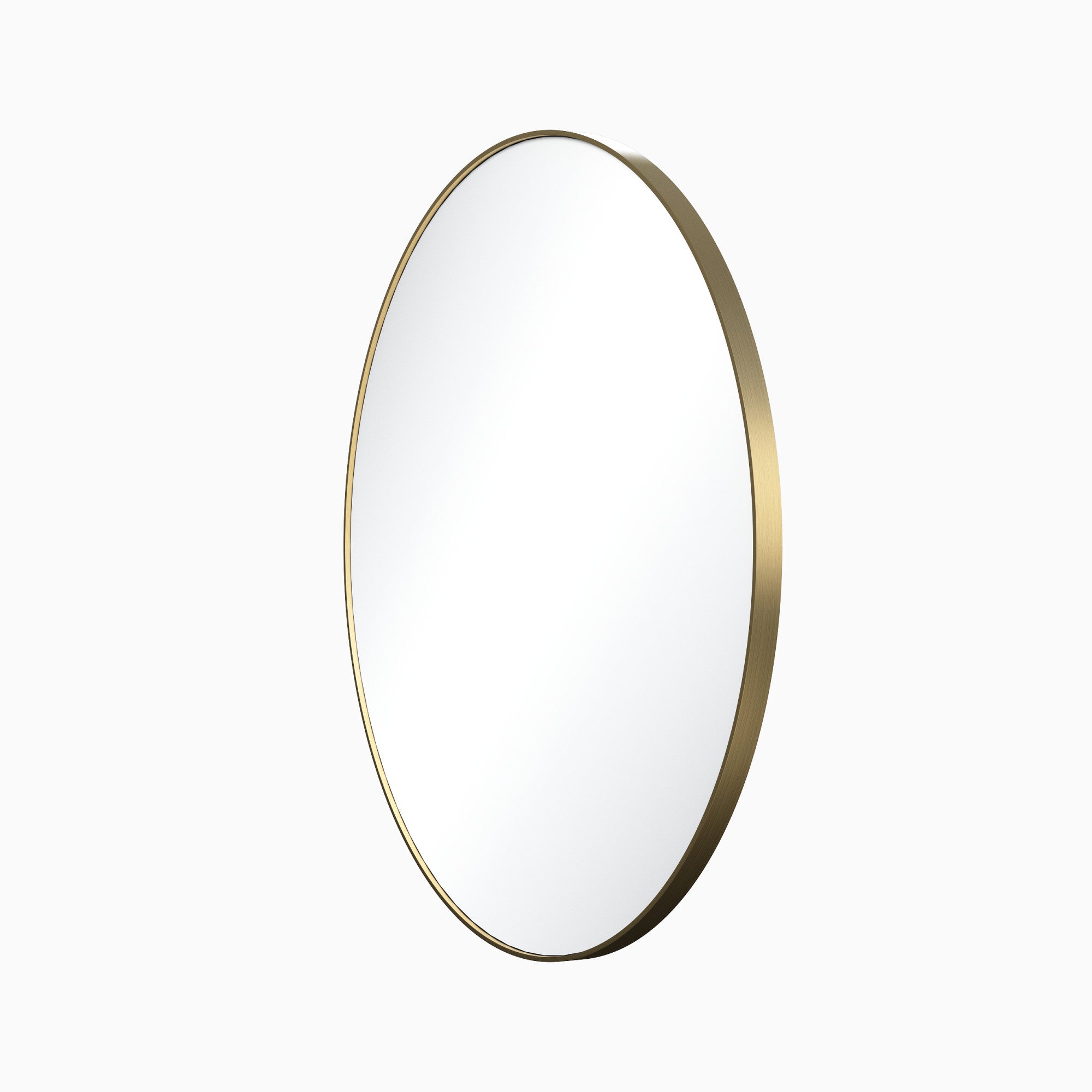 30" x 1" Satin Bronze Circular Metal Frame mirror