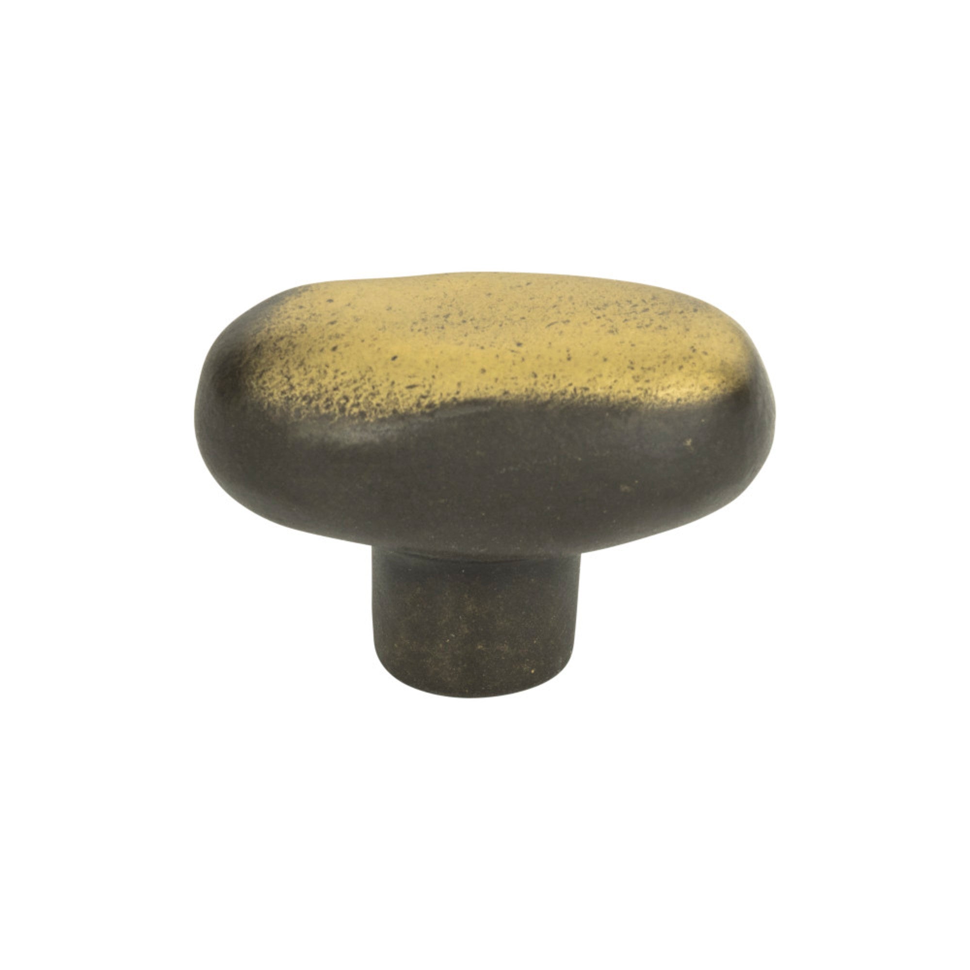 Distressed Oval Knob - Antique Bronze
