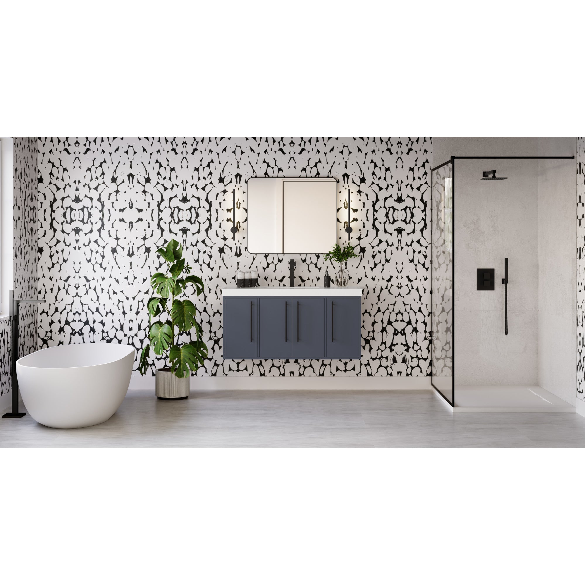 48" Tempest Vanity – Blue Steel