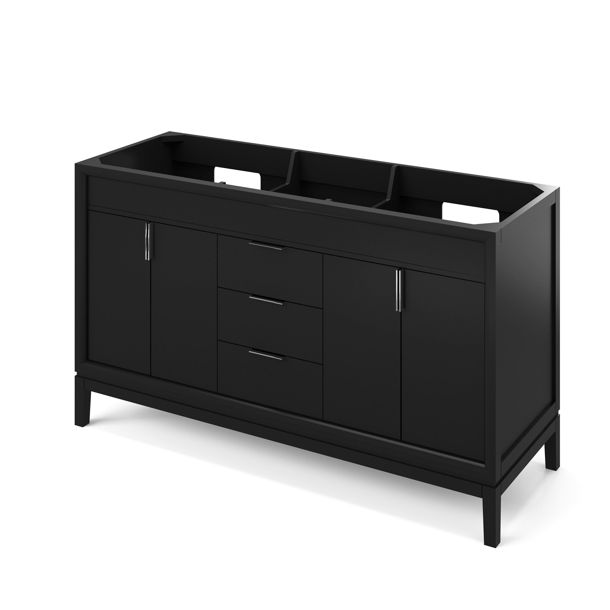 60" Theodora Vanity – Double Bowl – Black