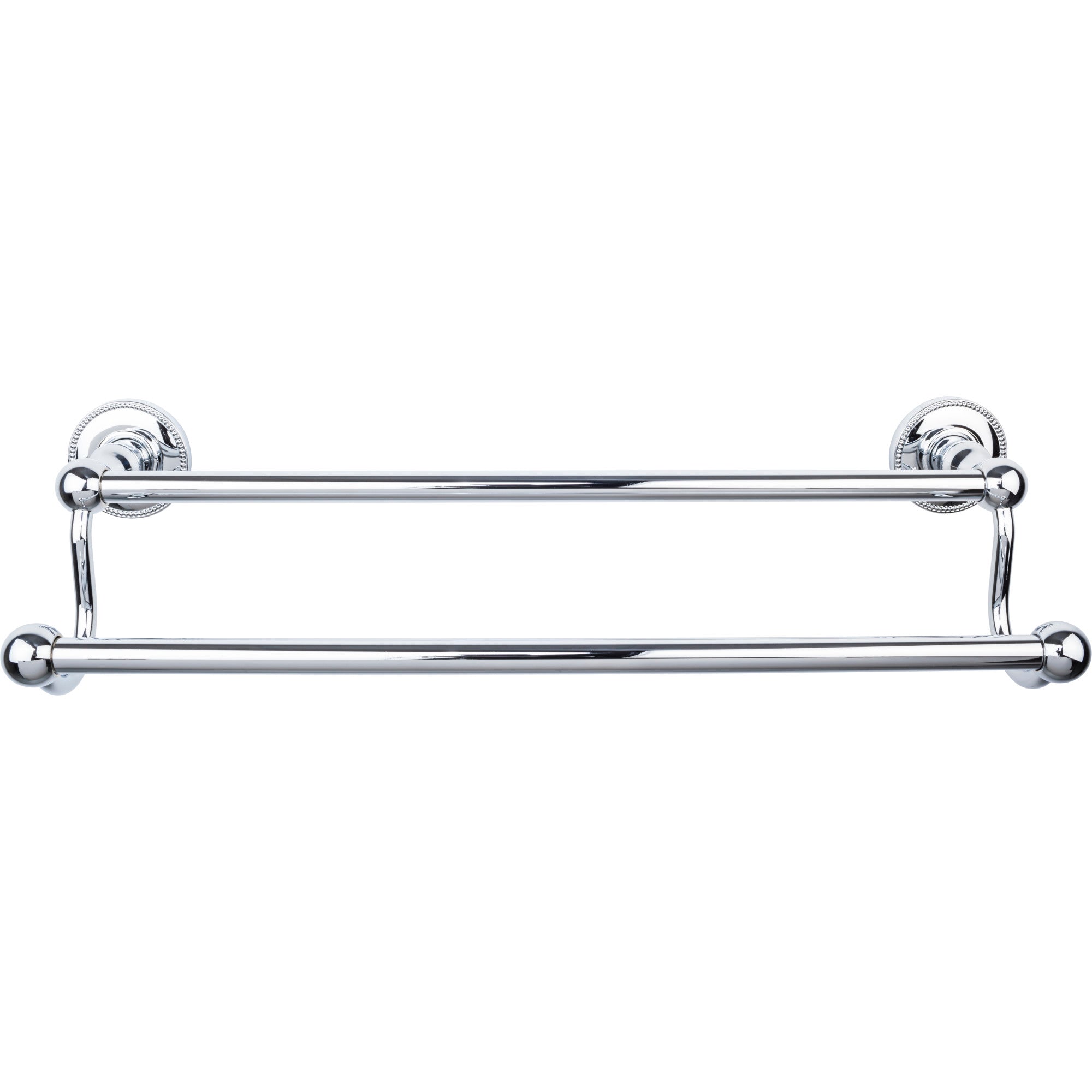 TOP BATH (R) Edwardian Bath Double 20 1/2" Wall Mounted Towel Bar - Polished Chrome