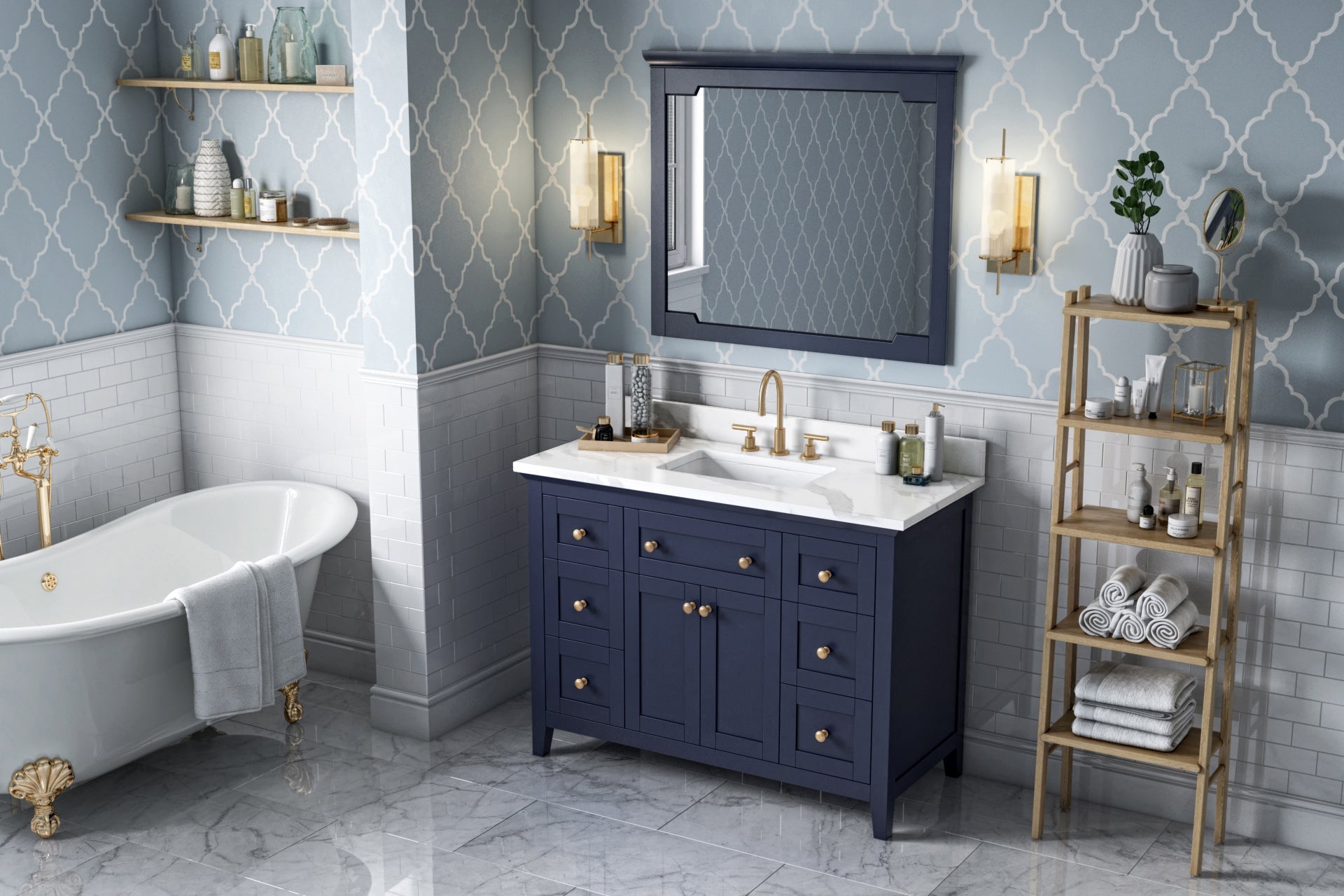 48" Chatham Vanity – Hale Blue