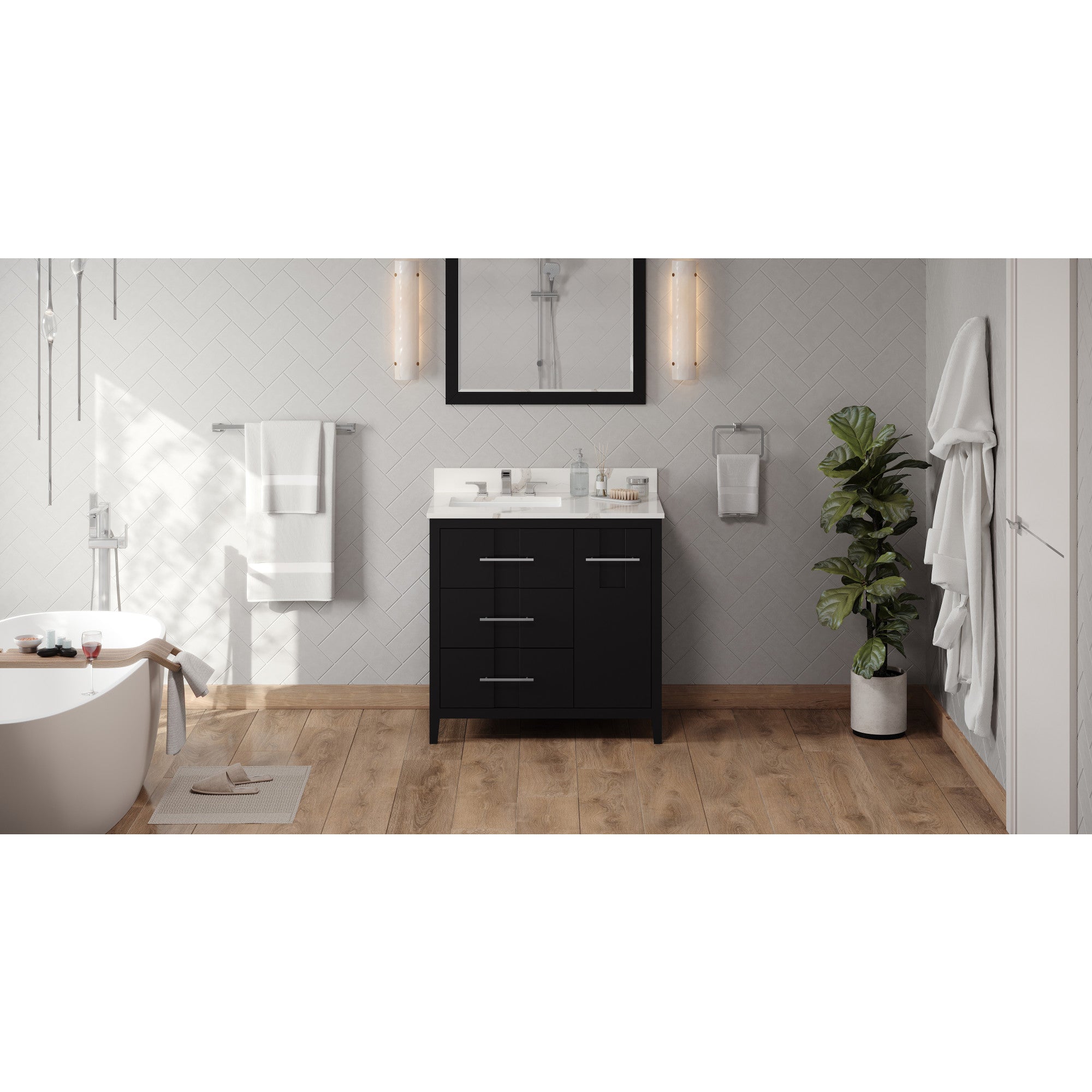 36" Katara Vanity – Left Offset