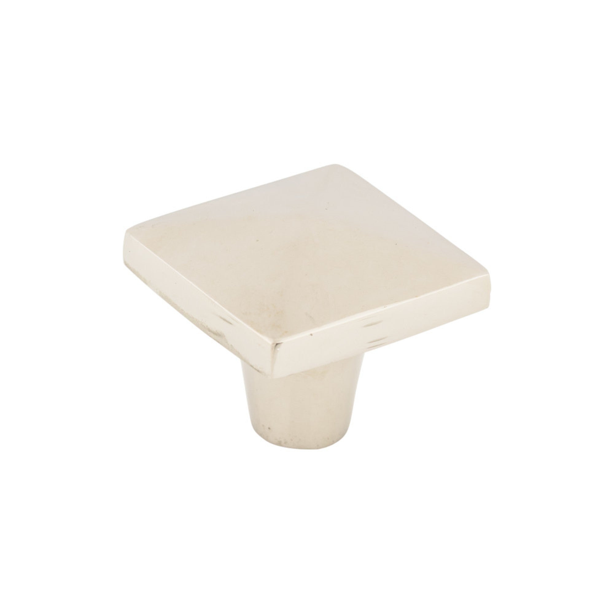 Aspen II 1 1/2" Length Square Knob - Polished Nickel
