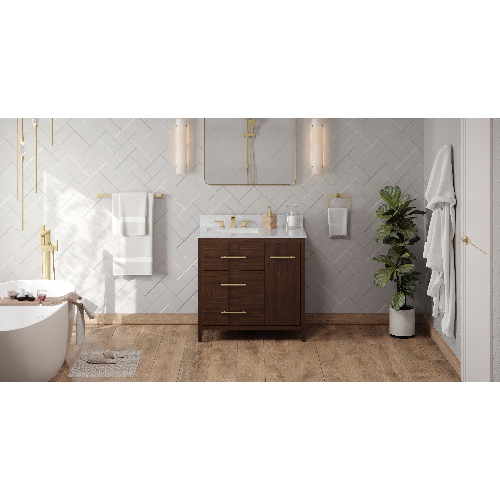 36" Katara Vanity – Left Offset