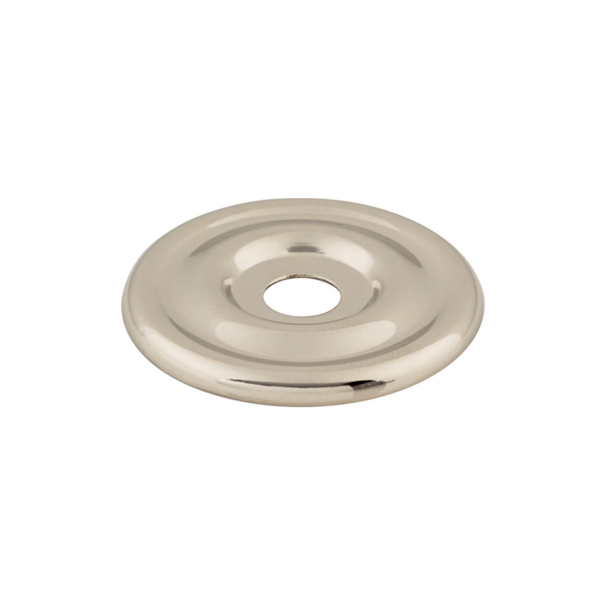 Brixton Knob Backplate - Polished Nickel