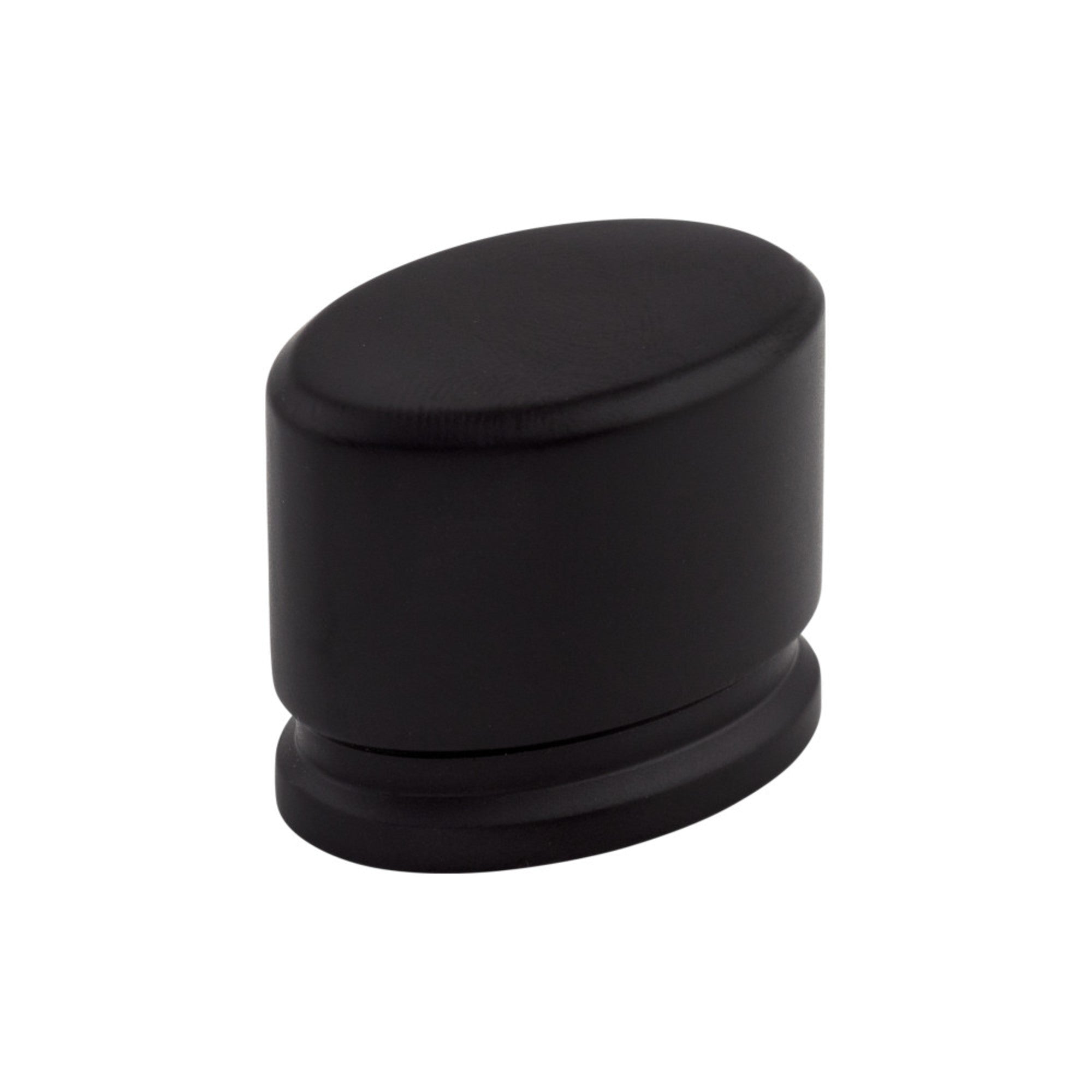Oval 1 3/8" Length Oval Knob - Flat Black