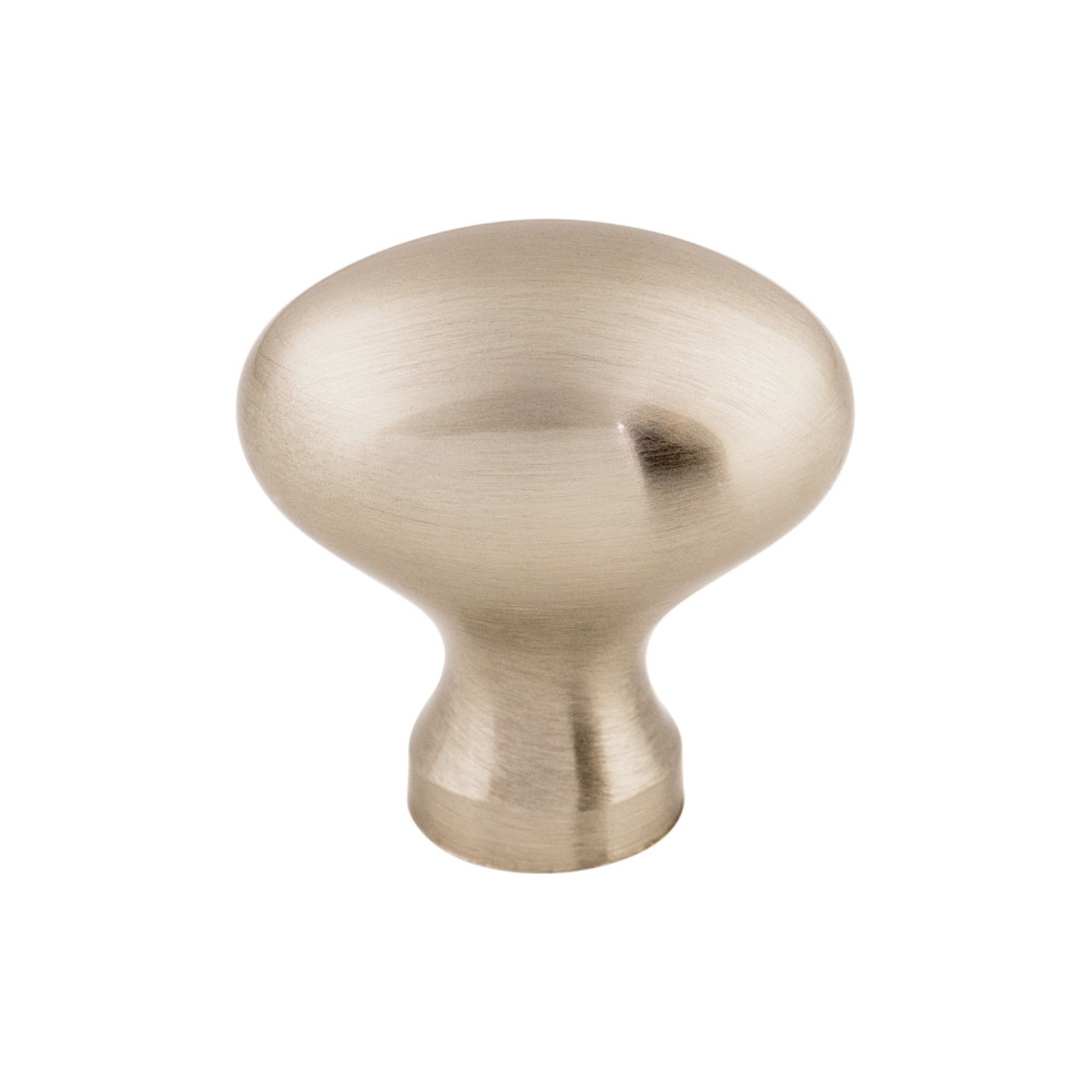 Egg Oval Knob - Brushed Satin Nickel