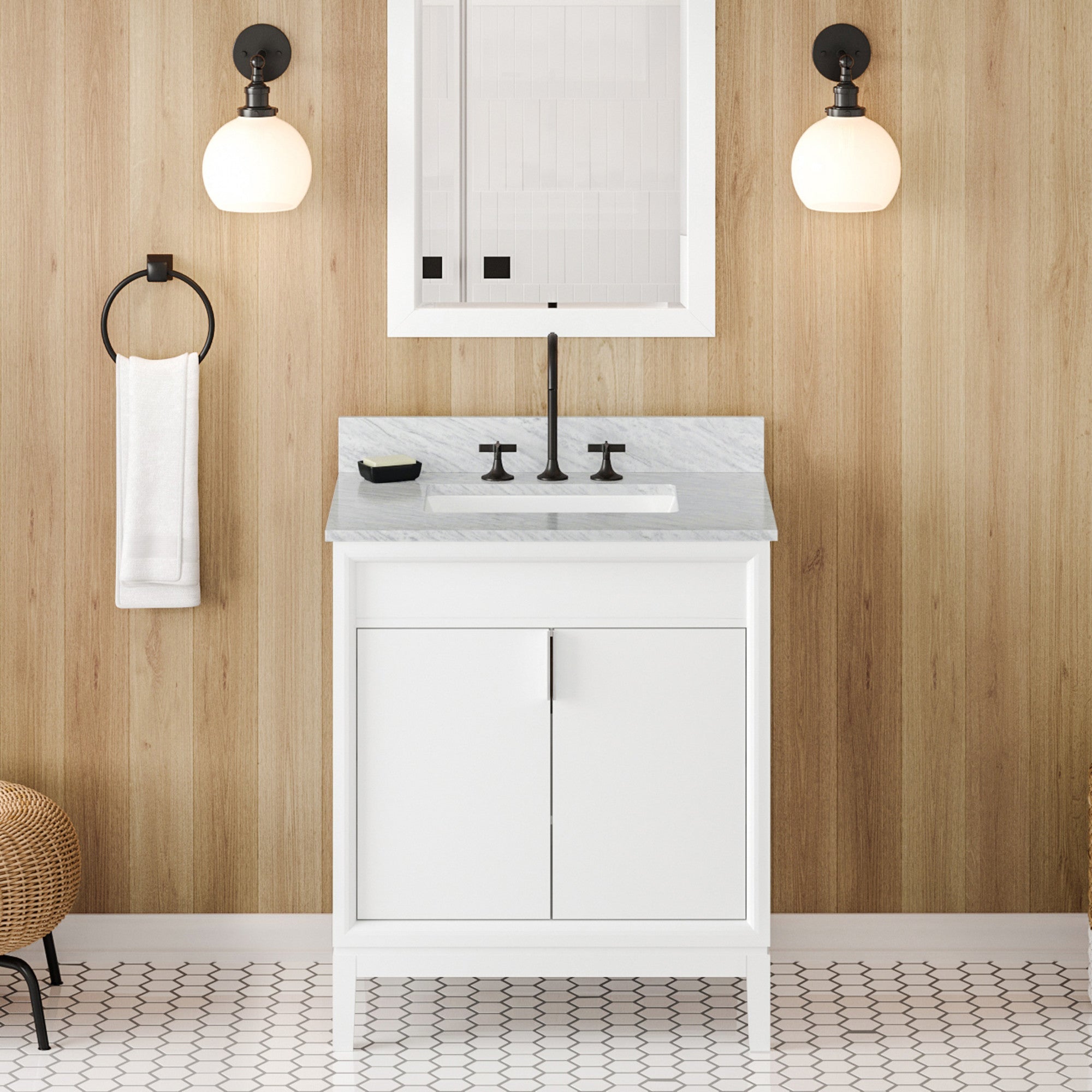 30" Theodora Vanity – White