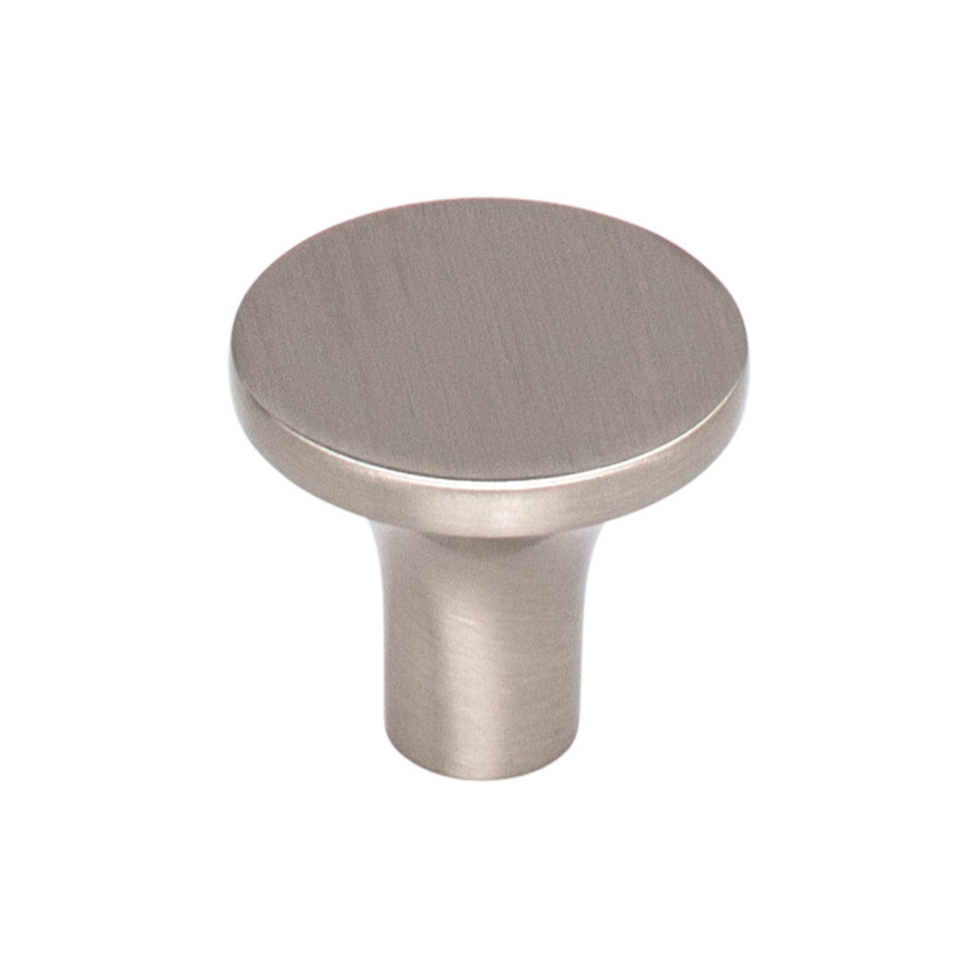 Marion 1 1/8" Diameter Round Knob - Brushed Satin Nickel