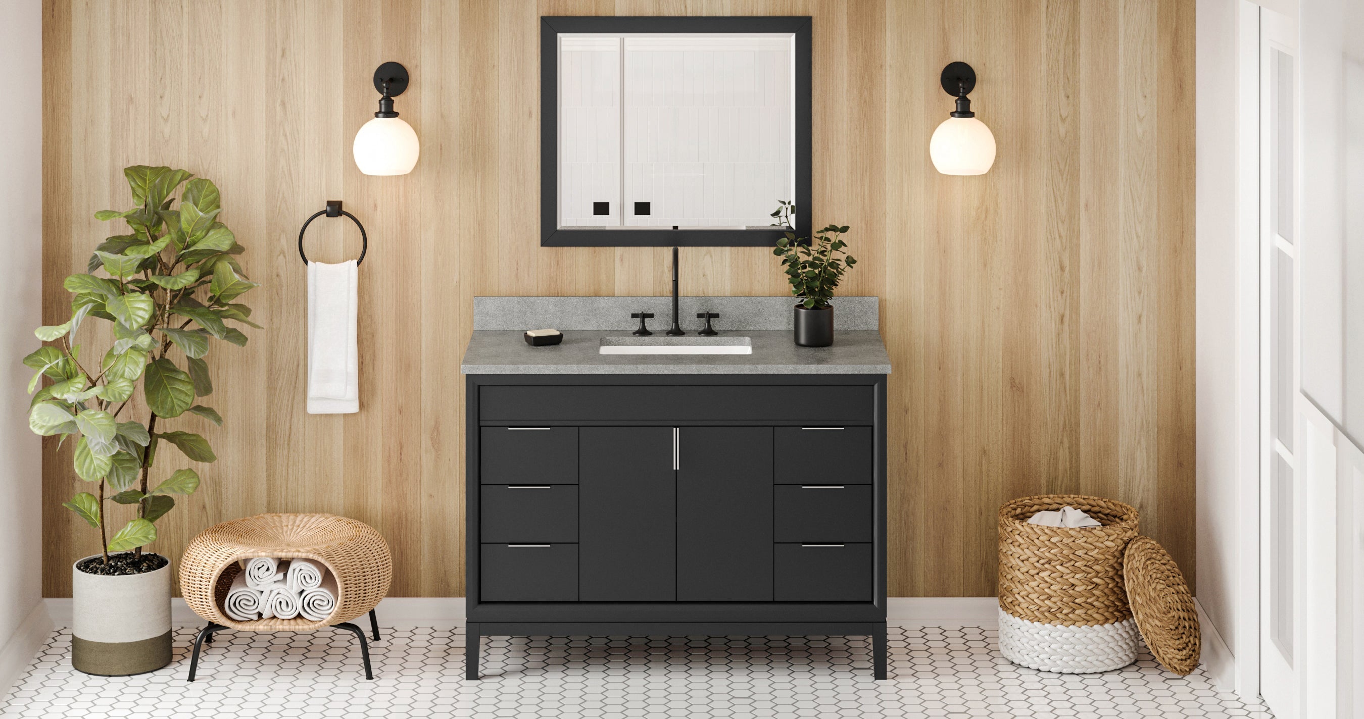 48" Theodora Vanity – Black