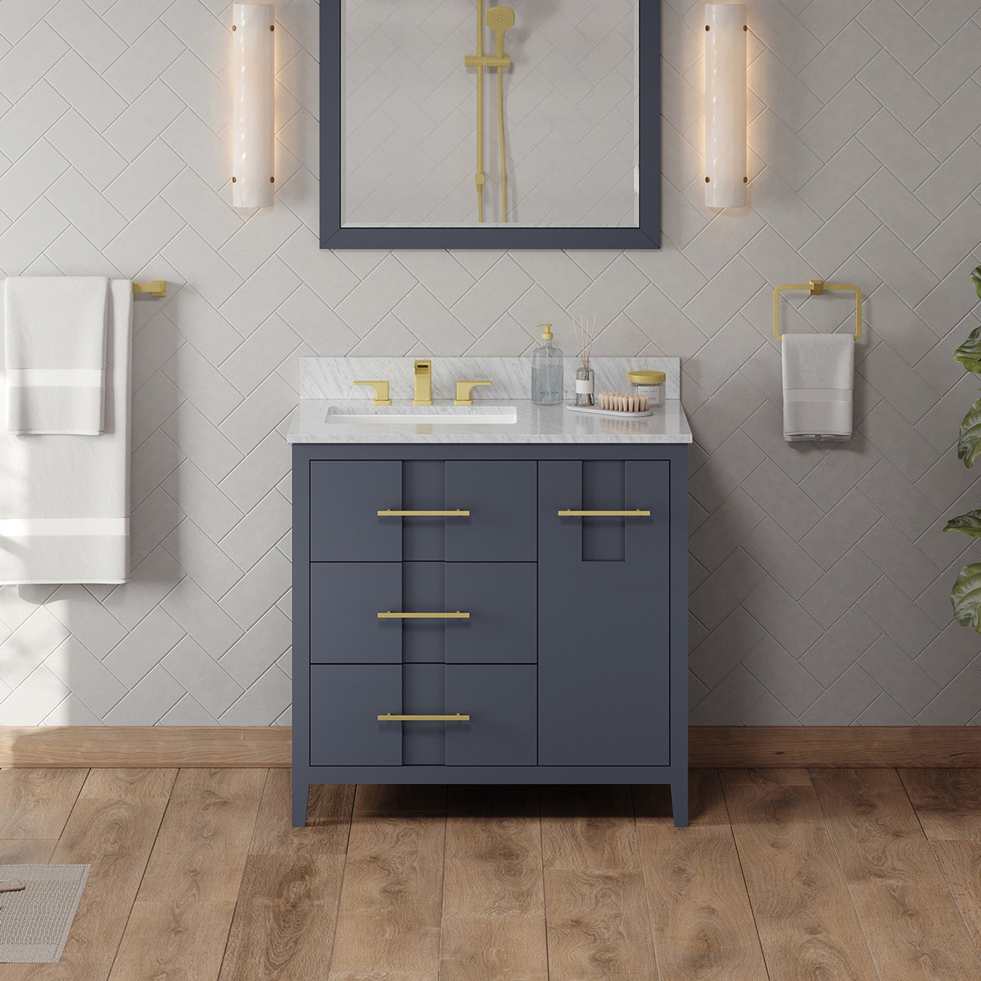 36" Katara Vanity – Left Offset