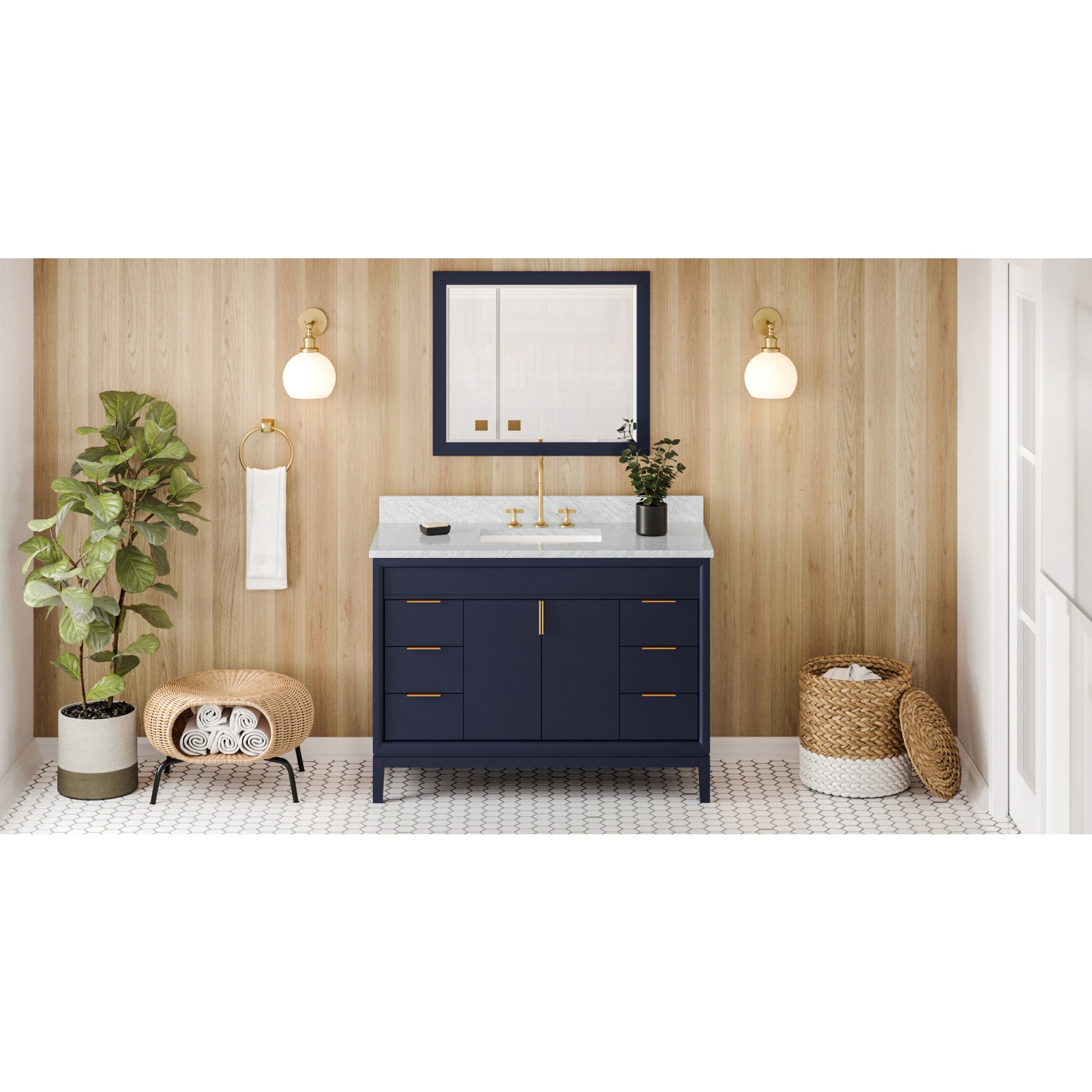48" Theodora Vanity – Hale Blue