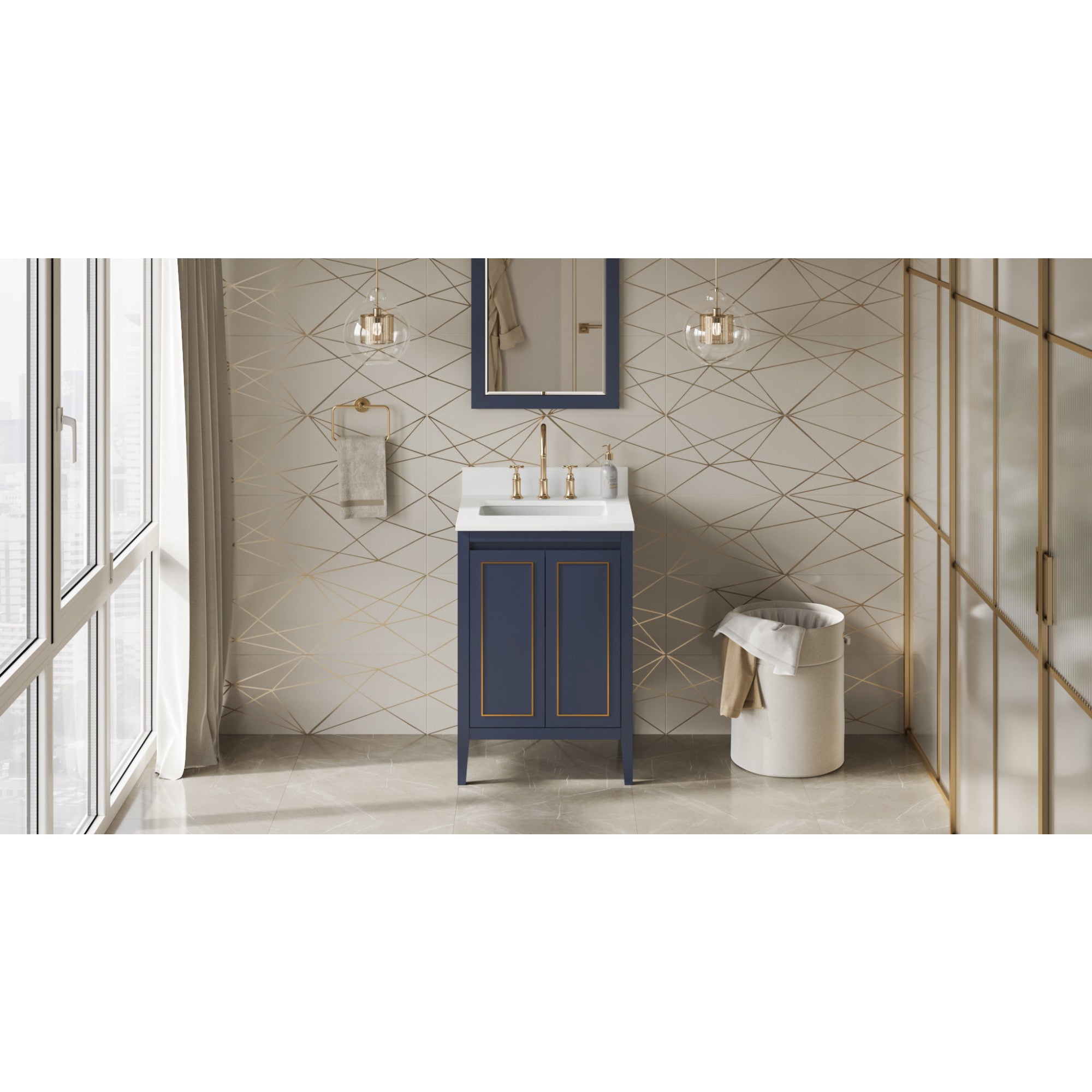 24" Percival Vanity – Hale Blue