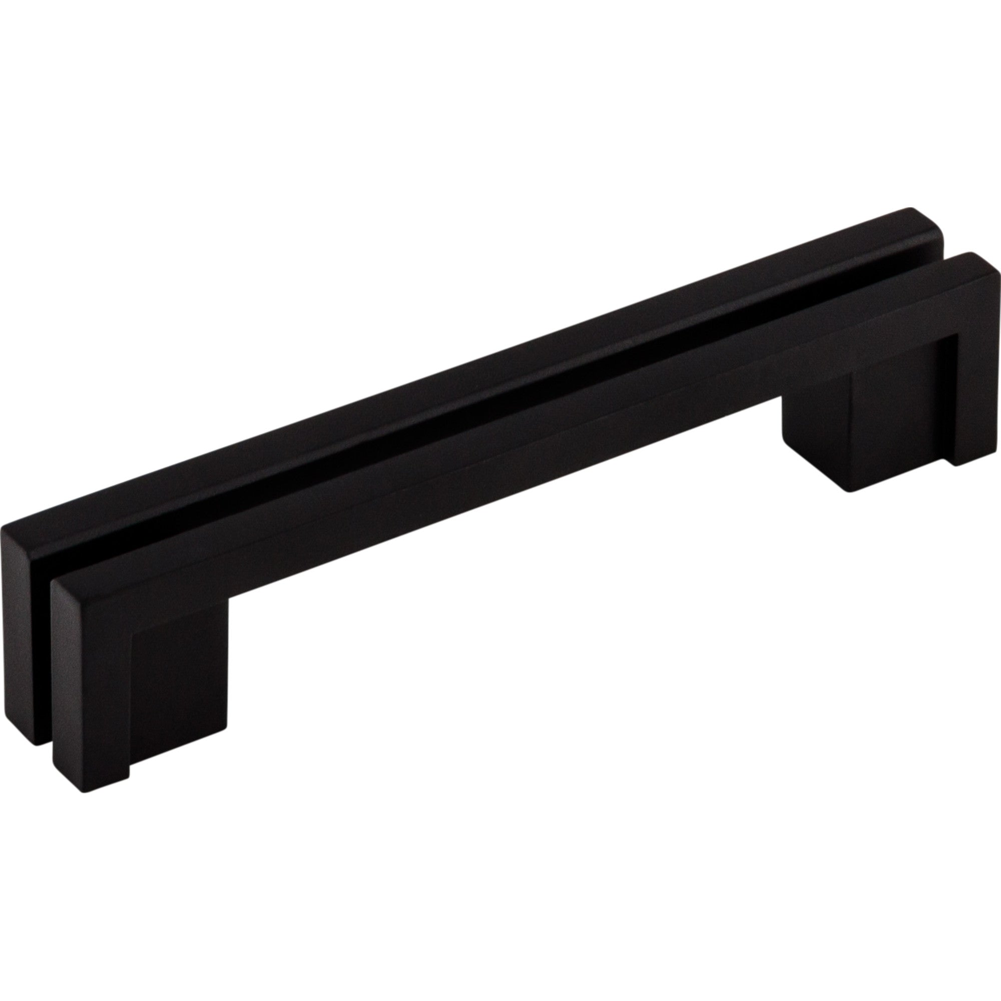 Flat Rail 3 1/2" Center to Center Bar Pull - Flat Black
