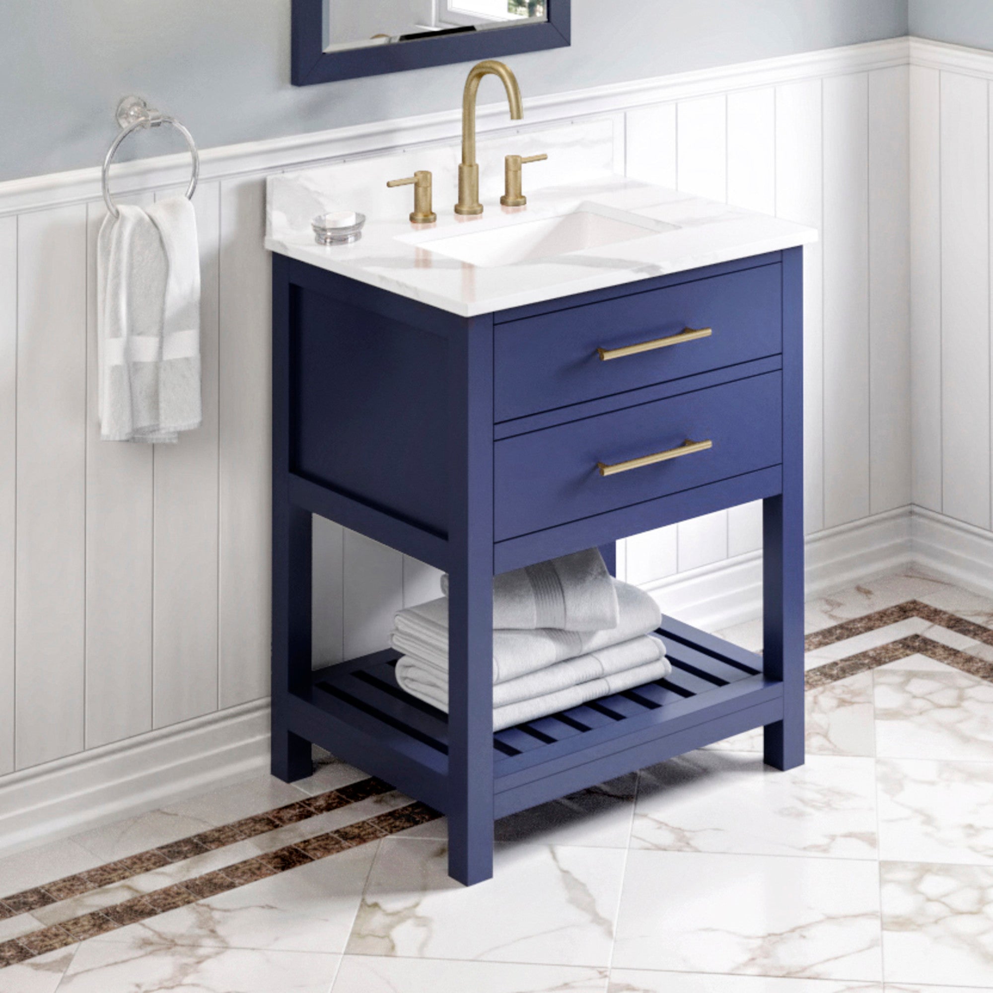 30" Wavecrest Vanity – Hale Blue
