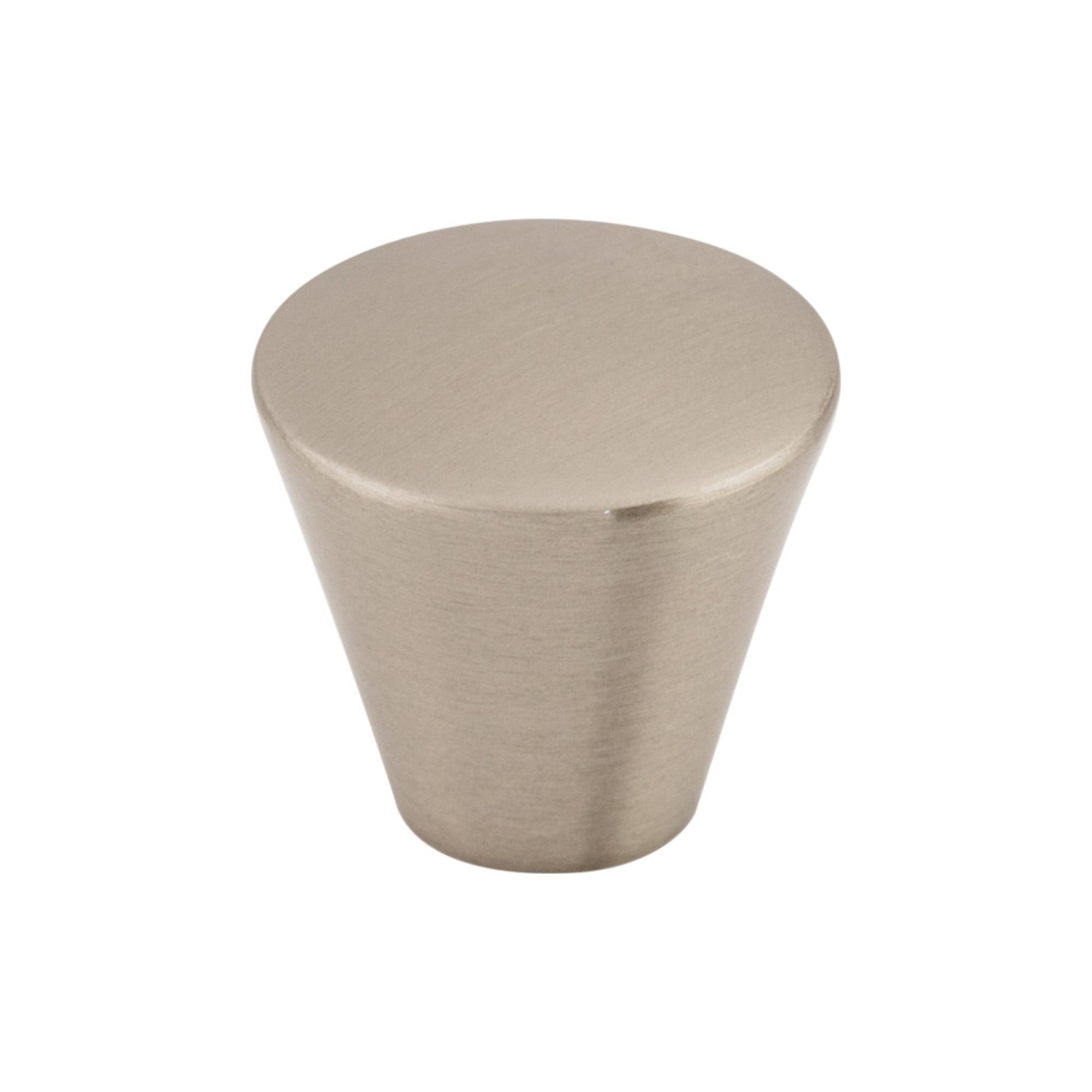 Cone Round Knob - Brushed Satin Nickel