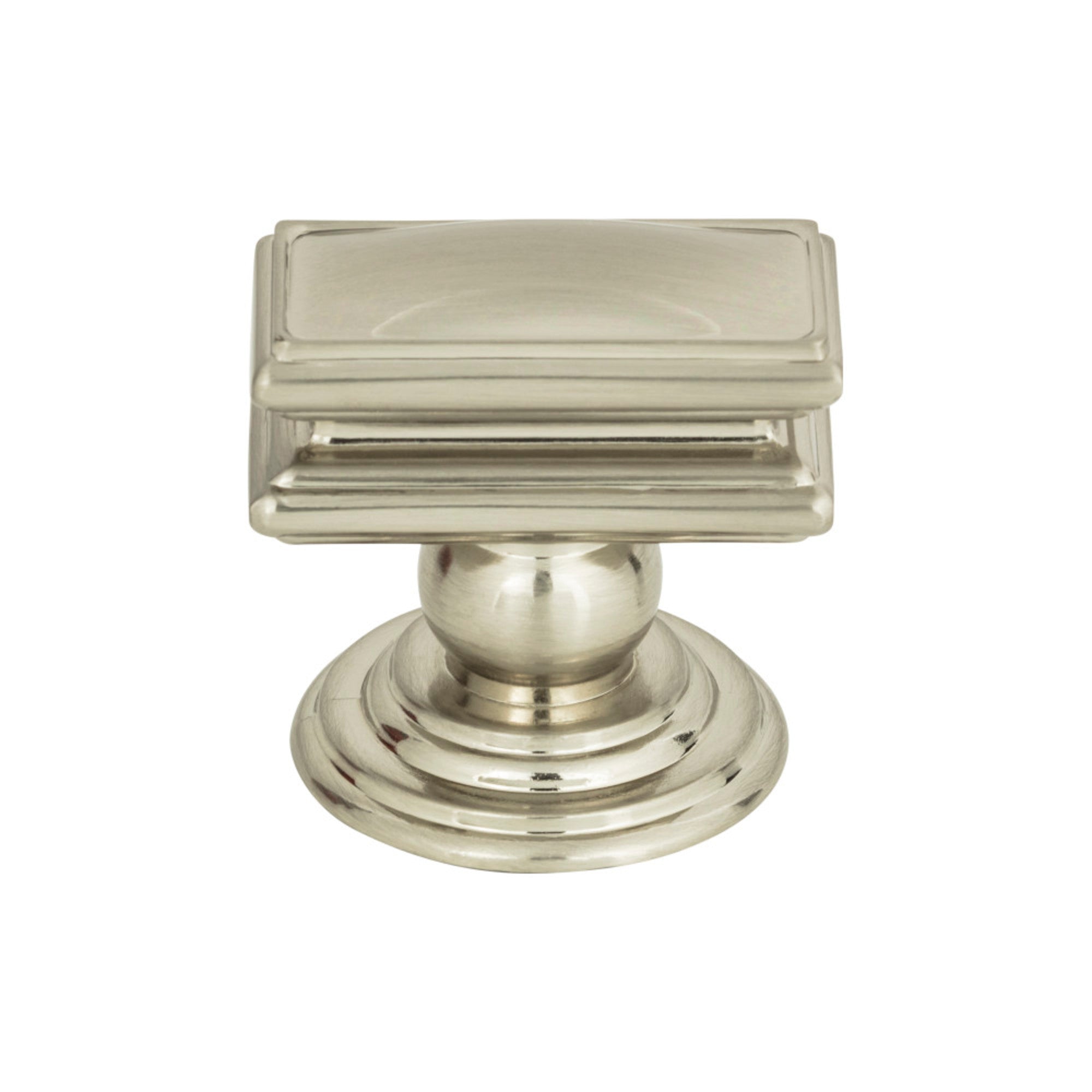Campaign Rectangle Knob - Brushed Nickel