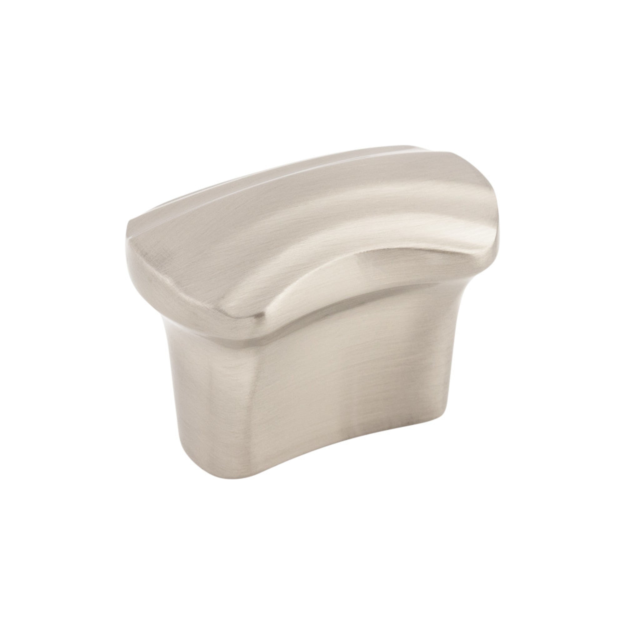 Victoria Falls 3/4" Center to Center Rectangle Knob - Brushed Satin Nickel
