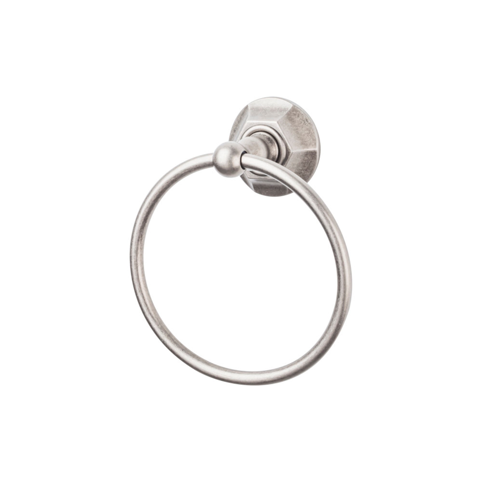TOP BATH (R) Edwardian Bath Towel Ring - Antique Pewter