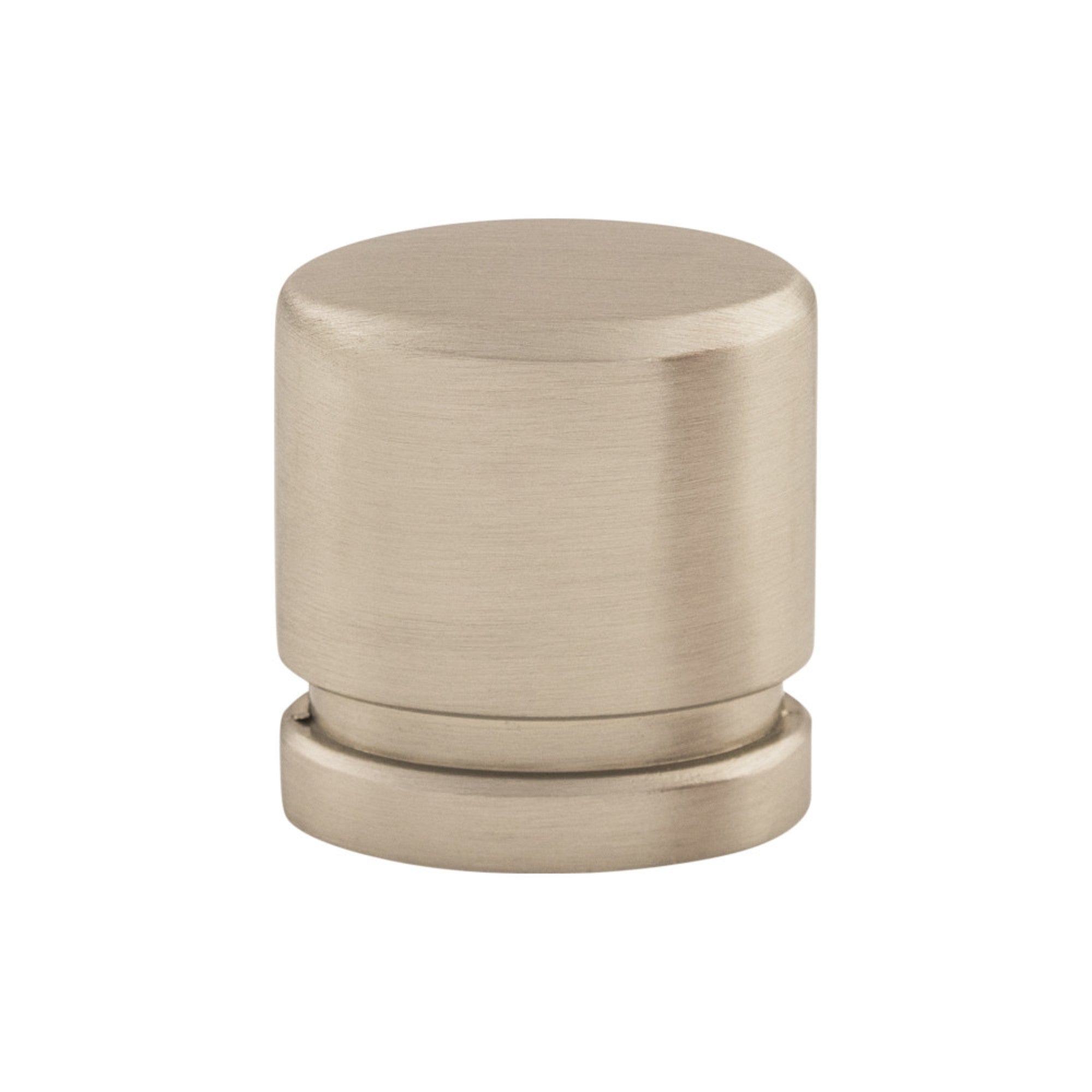Oval Oval Knob - Brushed Satin Nickel